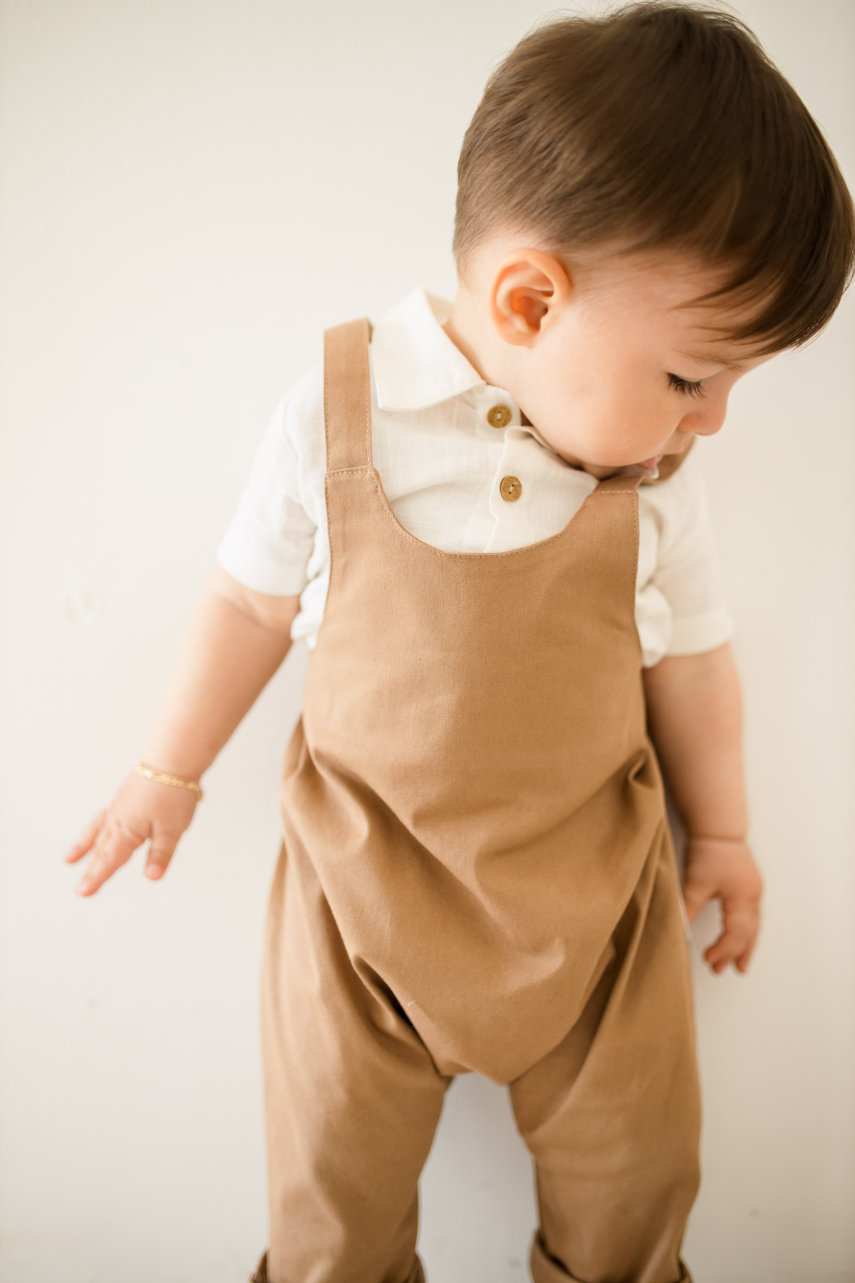 Kuarks Erkek Bebek Tulum Kanvas Askılı Tulum %100 Pamuk Tulum (GÖMLEK DAHİL DEĞİLDİR) fotoğrafı 6 (önizleme)