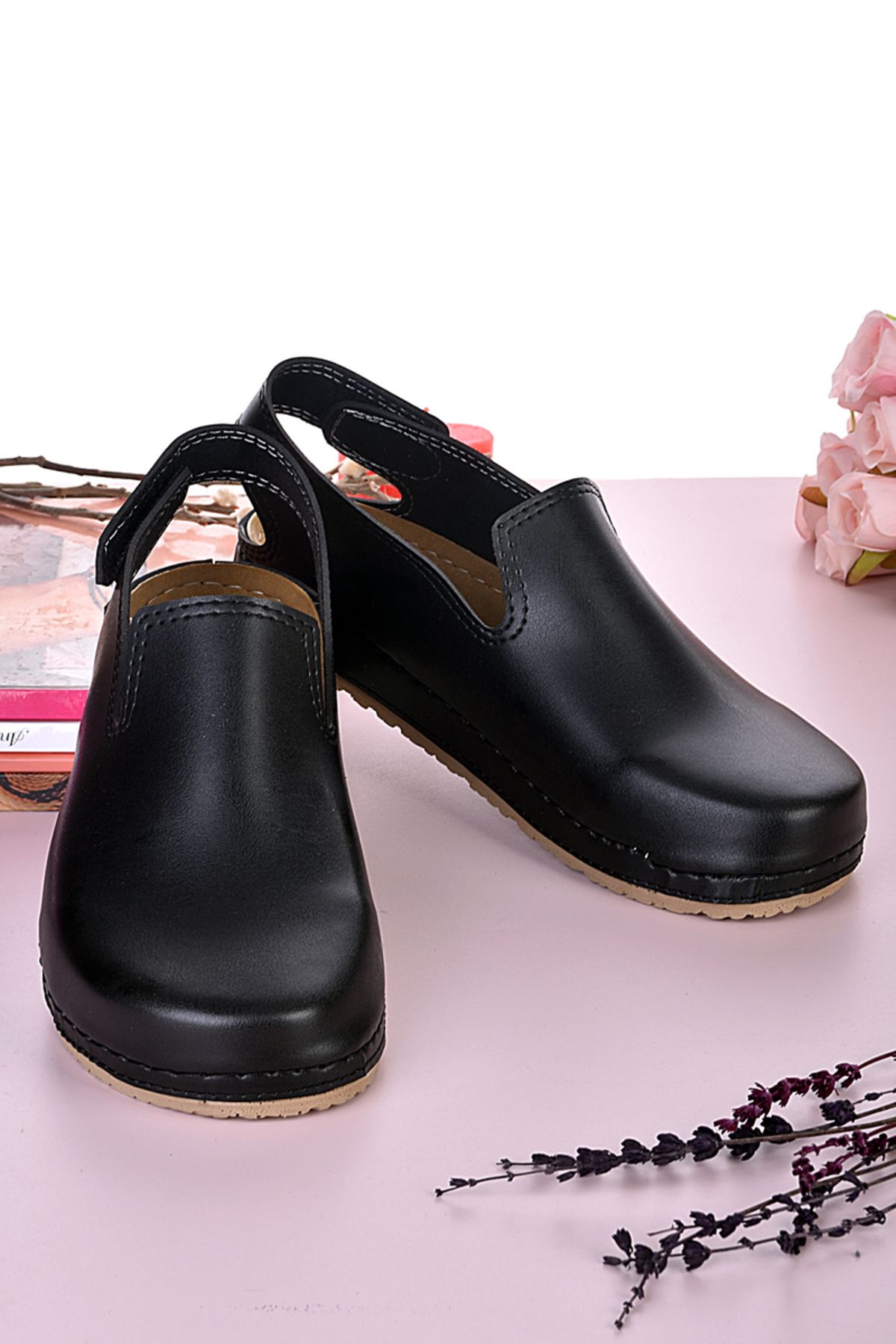 DOGİYE 1009 Siyah Renkli Step Sandalet