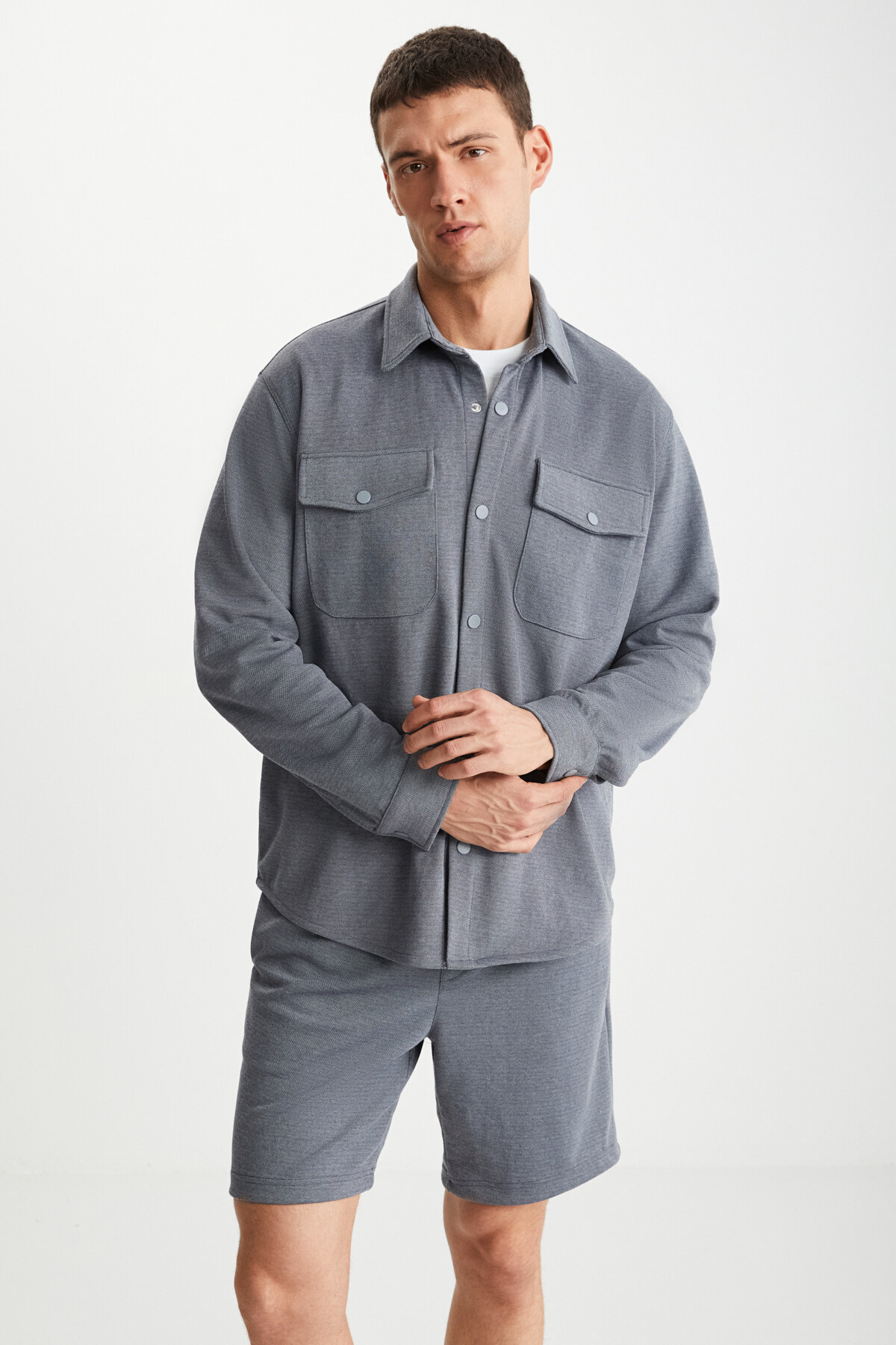 GRIMELANGE  Ramadanp014 Erkek Gri Şort & Bermuda - Görsel 4