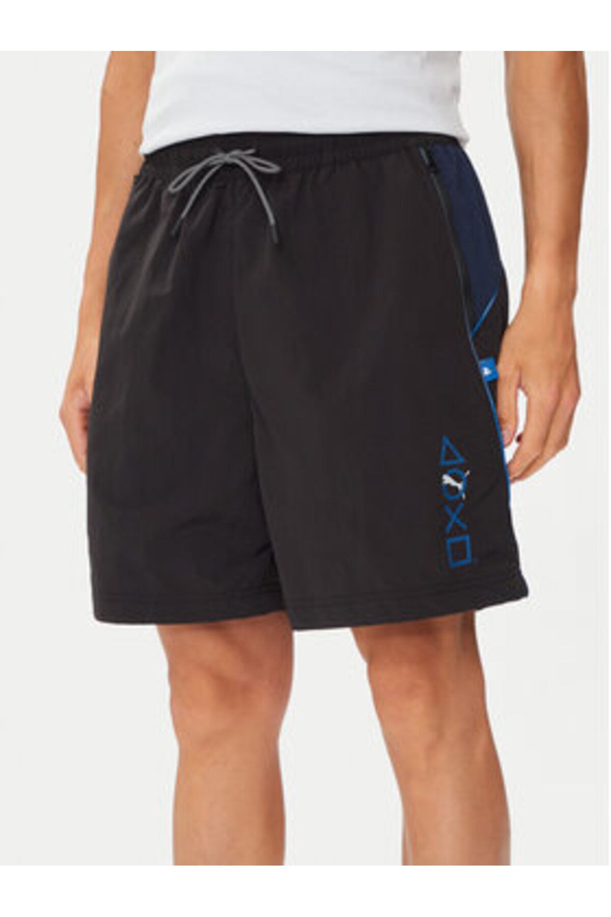 Puma Pantaloni Scurți Sport Pentru Bărbați Puma 624703 Negri Masculin - S