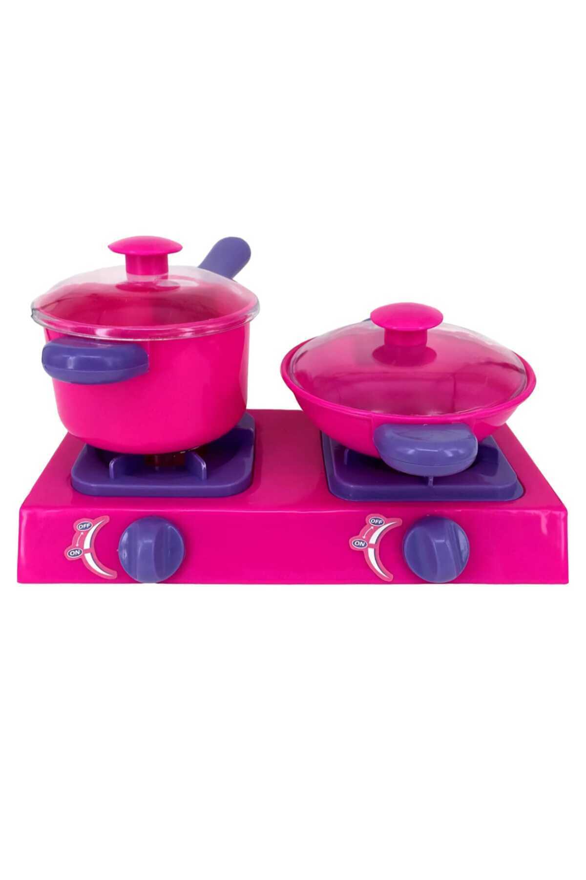 👨‍🍳 مطبخ بنات للاطفال مكون من 30 قطعة و طعام تفاعلي صغيرة للبنات مع موقد طبخ وخضروات و فاكهة