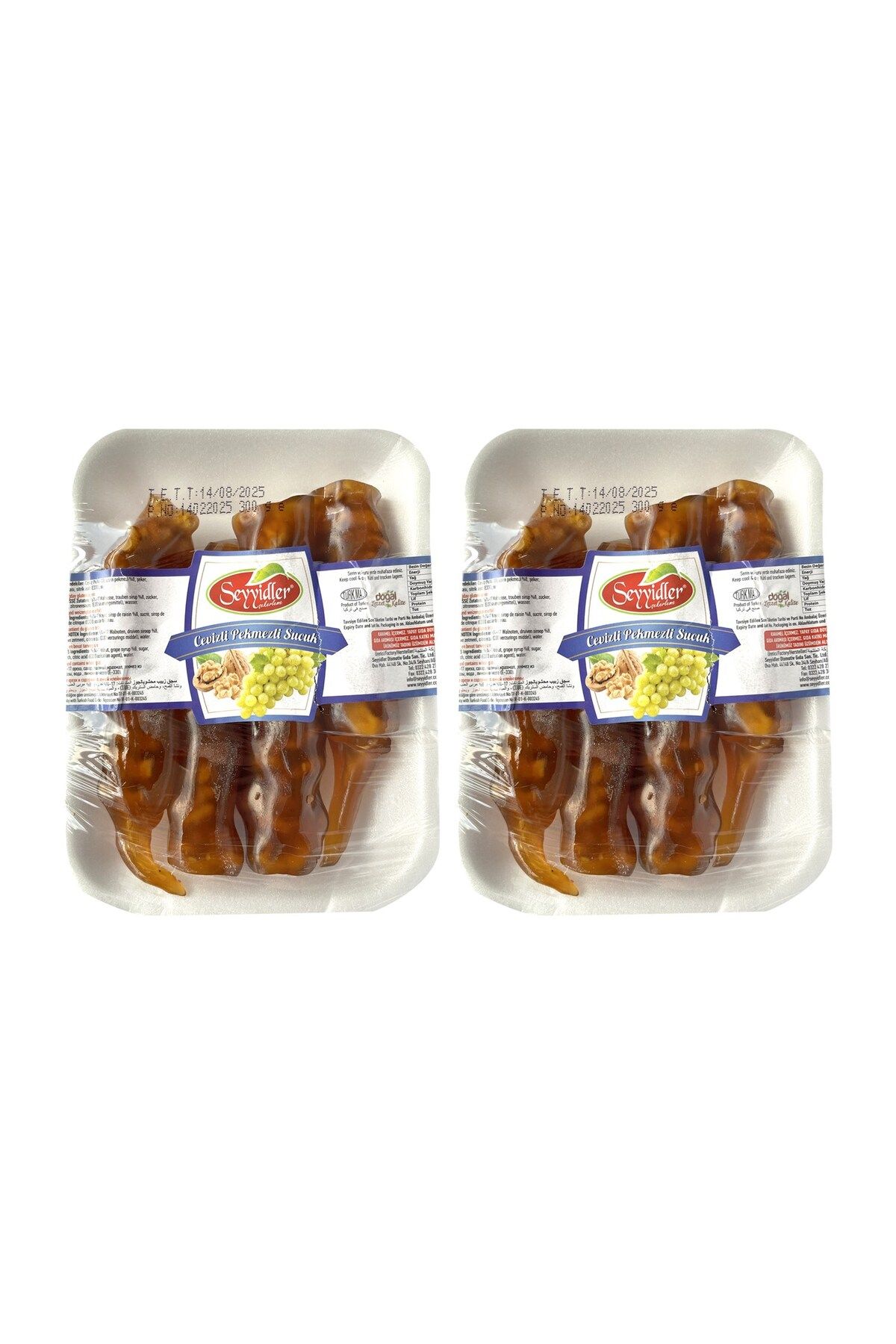 seyyidler Cevizli Sucuk 300 gr x 2 Adet