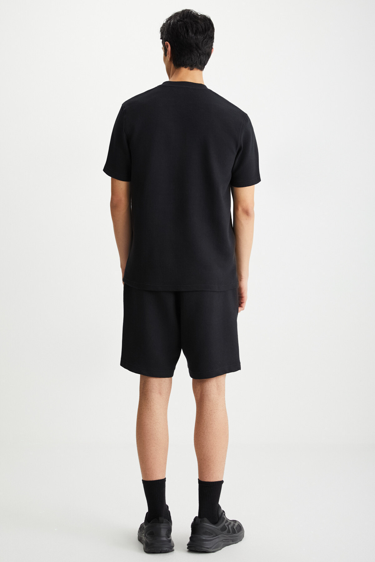GRIMELANGE-Ramadanp004 Schwarze Shorts für Männer 5