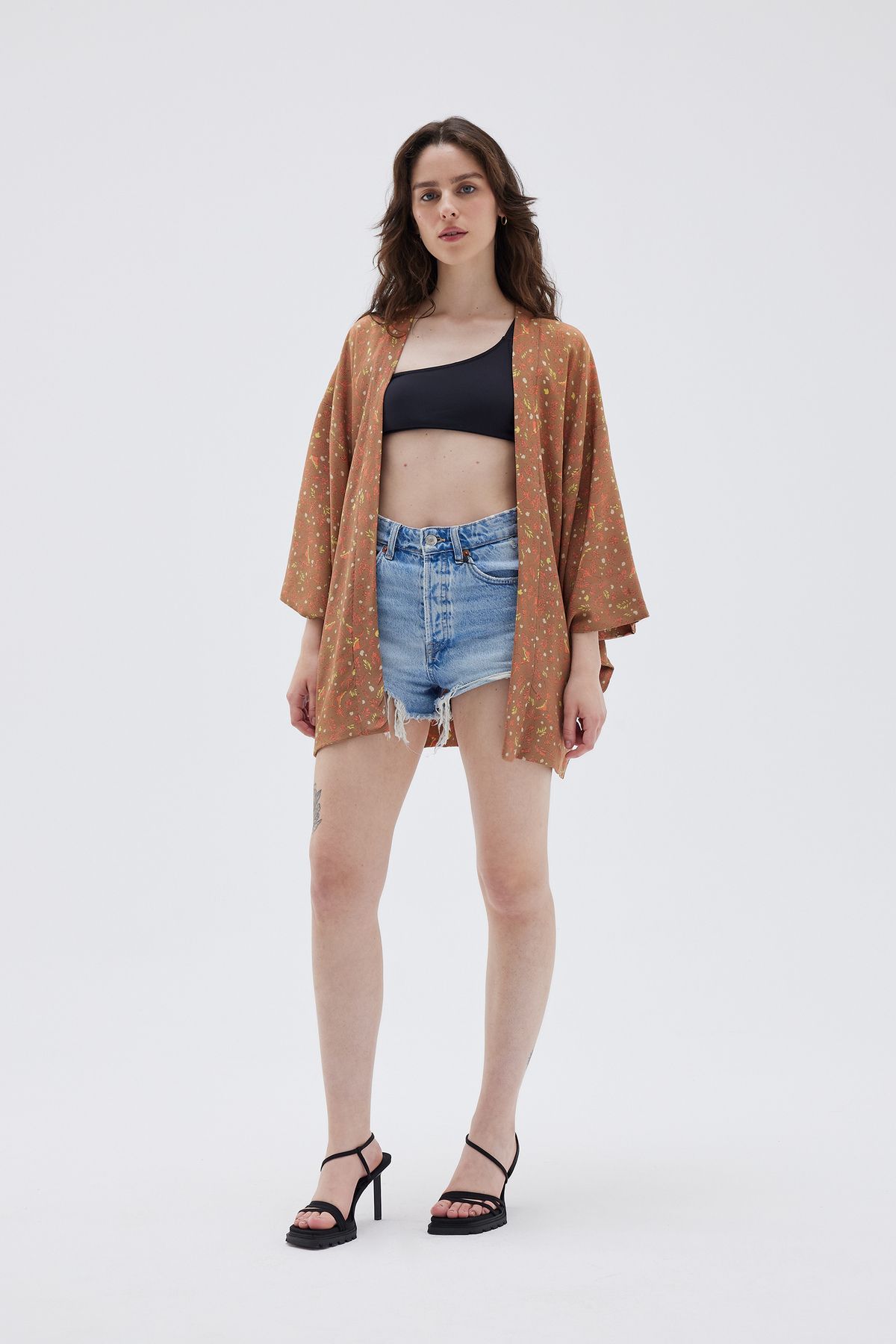matsuri Origami Vintage Ipek Kimono Ceket Haori