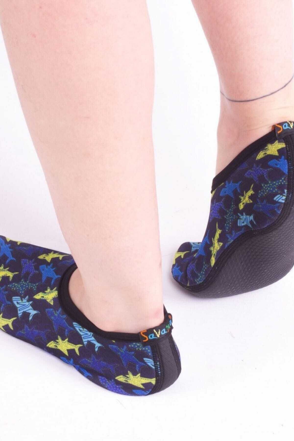 Savana-Unisex παιδικά παπούτσια θάλασσας Navy Blue Shark 5