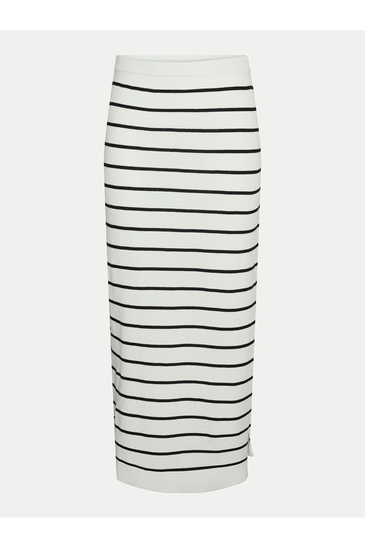 PIECES-Women's Pencil Skirt 17150578 White 1