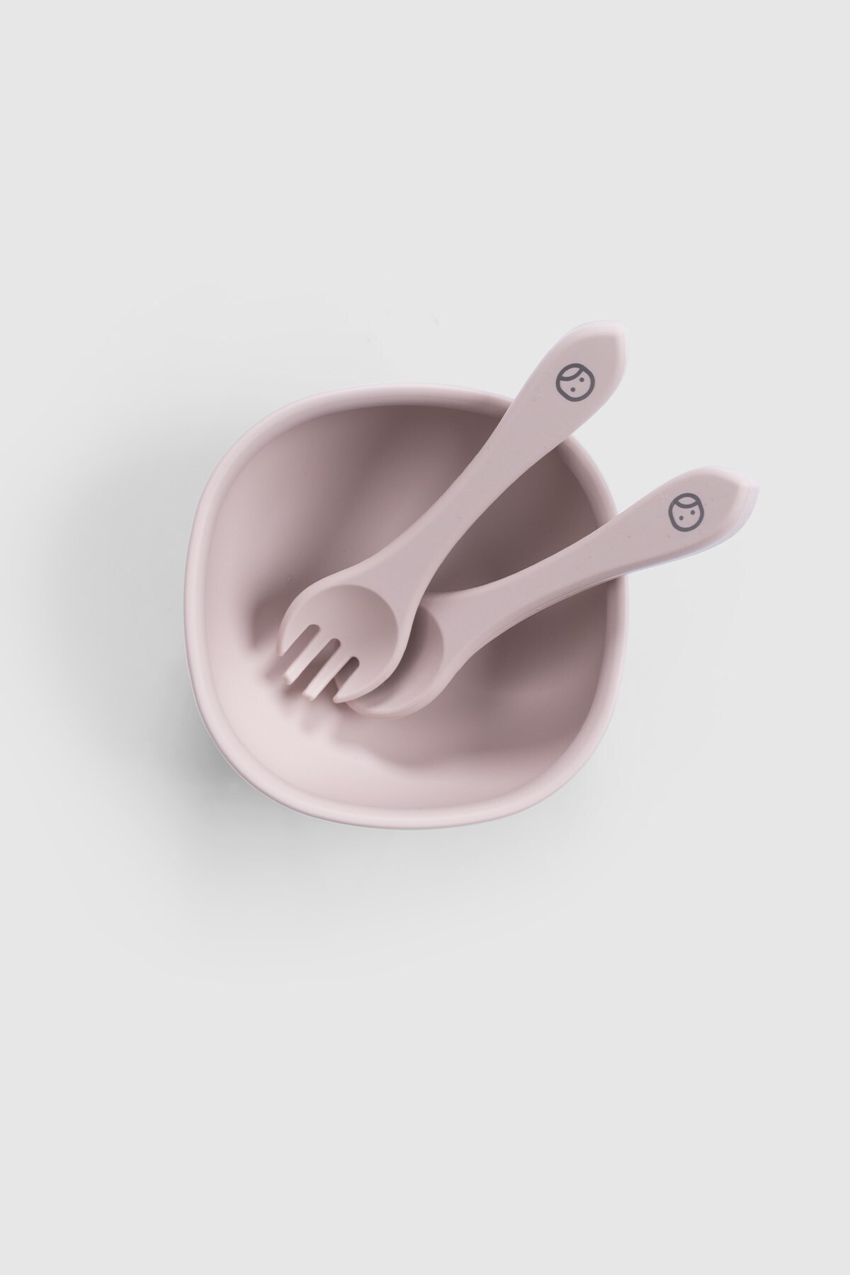 Little Gusto Silikon Vakumlu Pembe Mama Tabağı ve Çatal Kaşık Seti fotoğrafı 4 (önizleme)