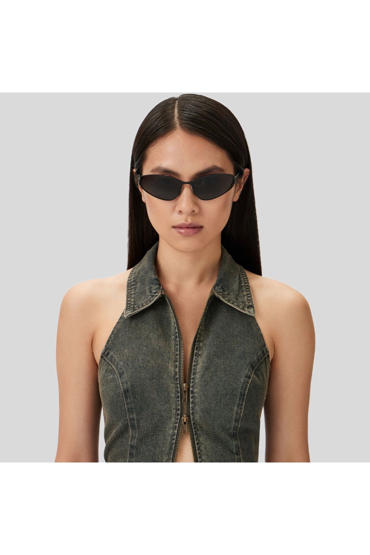 Balenciaga BB0335S 001 Siyah Cat Eye Kadın Güneş Gözlüğü 65-16
