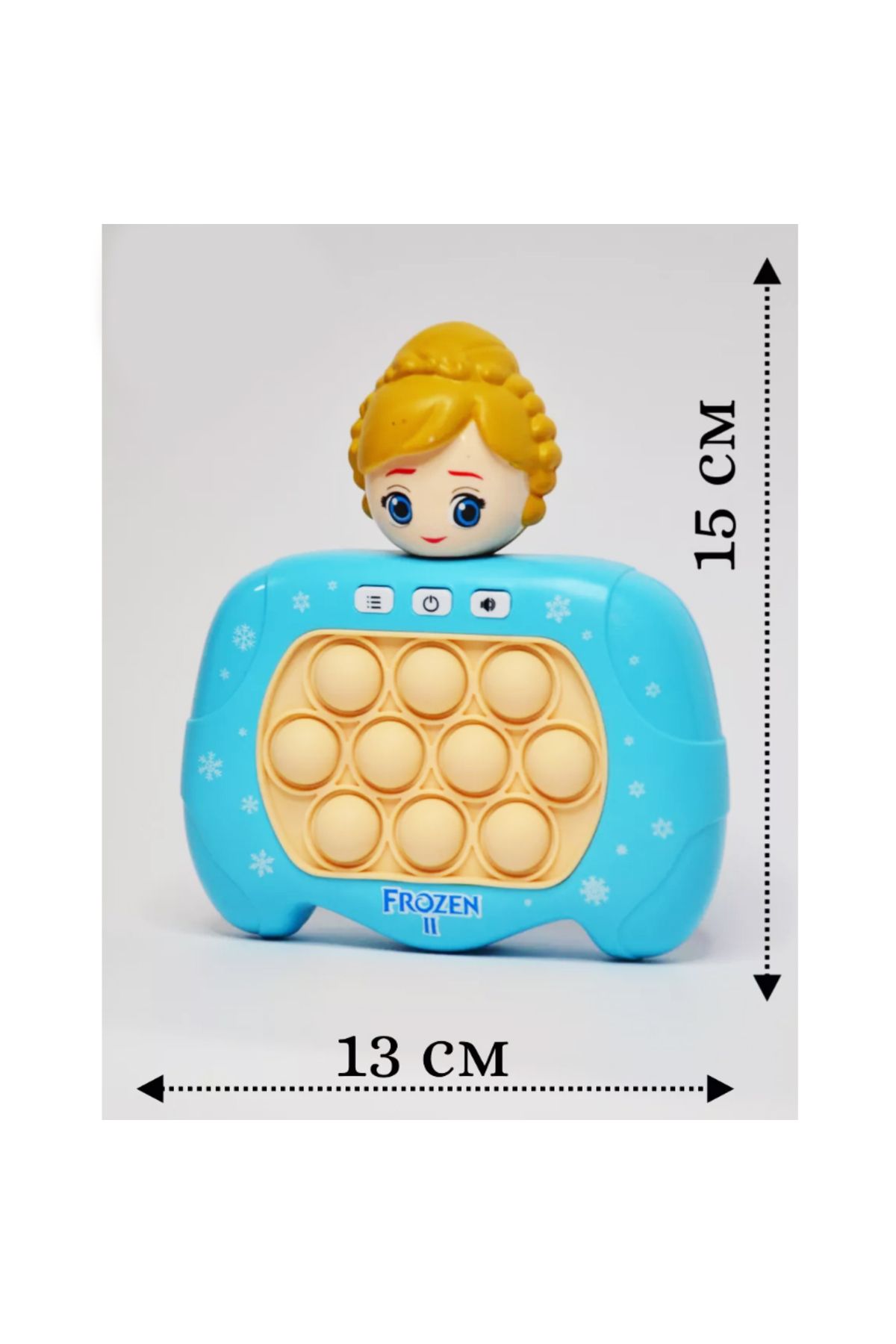 OEM-Interactive game Pop-It Console, anti-stress, with sounds and lights, Frozen 2 shape Blue 4