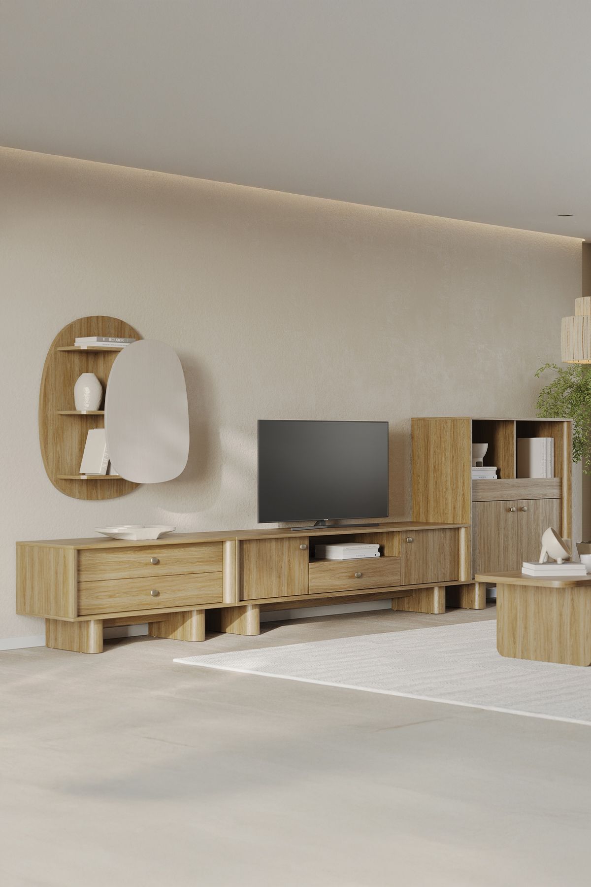 Enza Home Perge Tv Ünitesi Seti 2