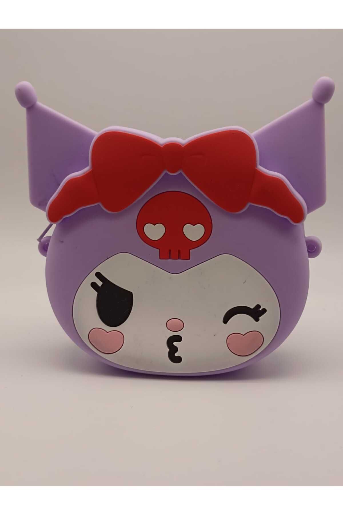 TLSMACCESORIES Kuromi Silikon Çanta Mor Ayarlanabilir Askılı