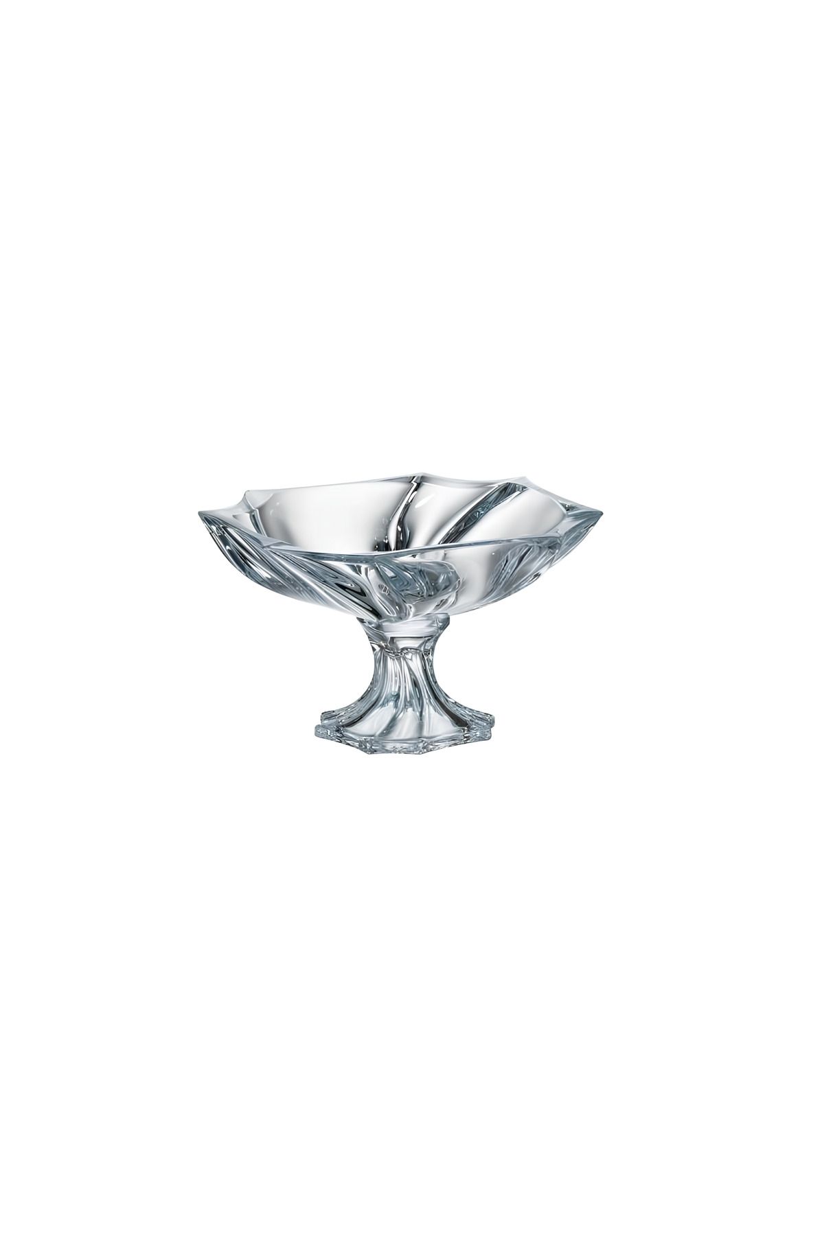 Bohemia Kristal Neptün Ayaklı Meyvelik 33 Cm