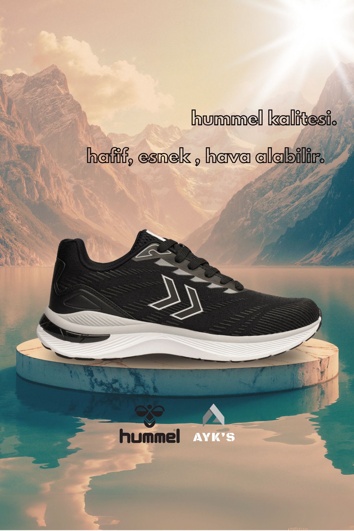 hummel Siyah Tekstil Unisex Spor Ayakkabı 696