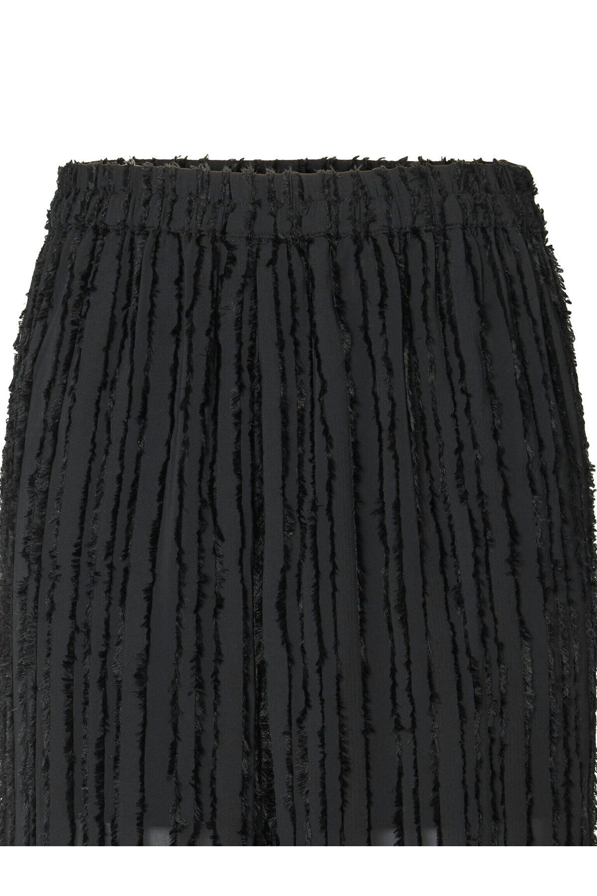 PIECES-Women's Fabric Trousers 17157928 Black 3