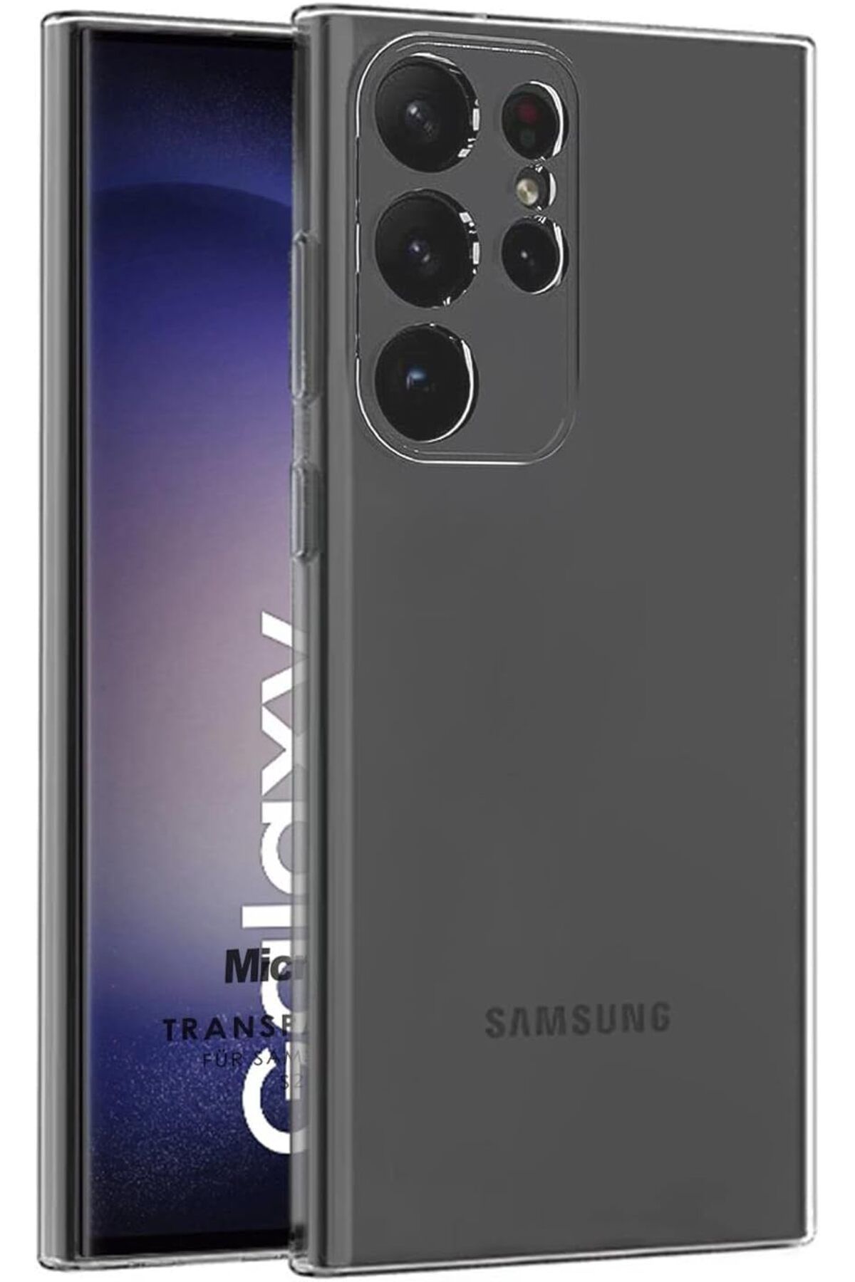 LUXE Galaxy S23 Ultra için Kılıf Transparent Soft Şeffaf [Galaxy S23 Ultra ile Uyumlu Kılıf - Şef