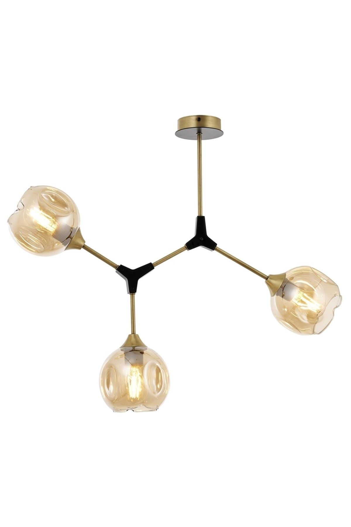 dorbien Hücre Modern Avize E27 36W 65x25cm Metal Eskitme Dorbien-AV-4289-3E