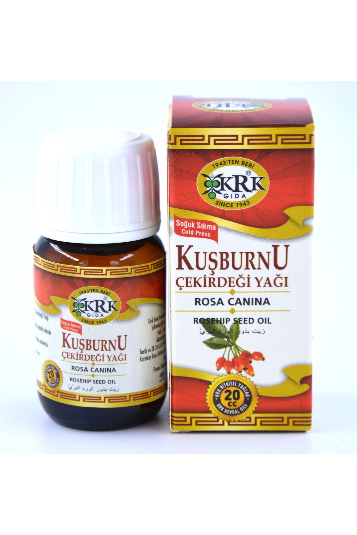 Krk Gıda KUŞBURNU ÇEKİRDEĞİ YAĞI 20CC KRK GIDA