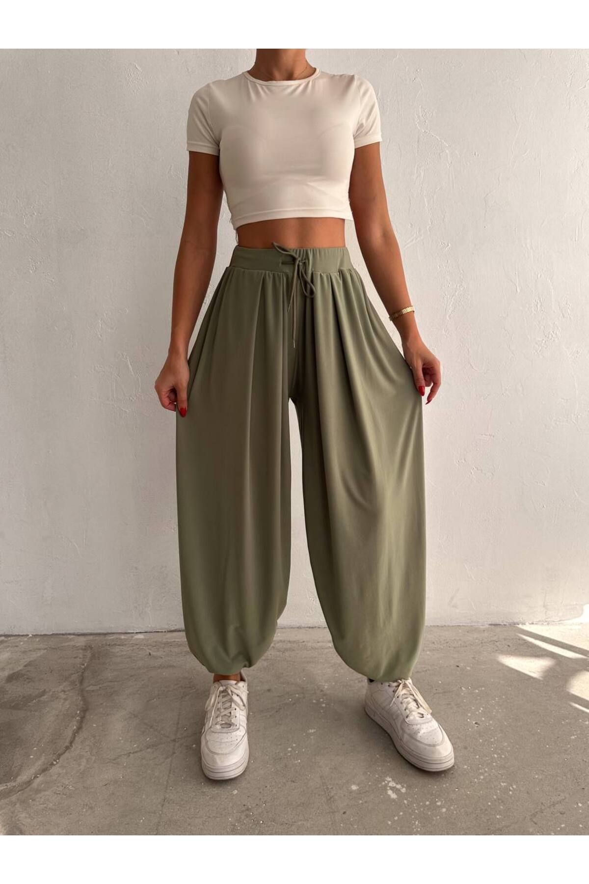 MORENA BUTİK Moda kumaş şalvar