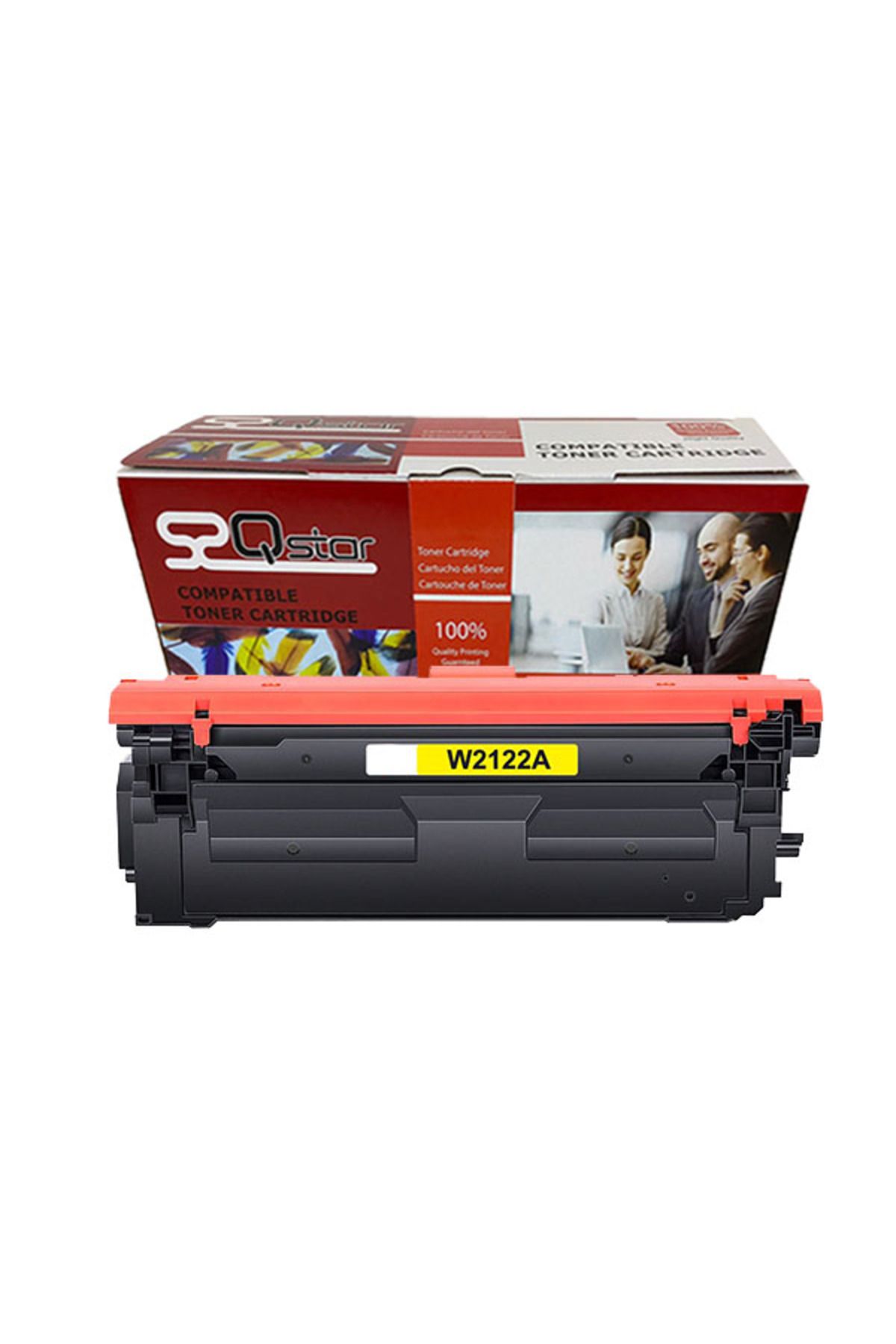 Qstar HP 212A W2122A SARI MUADİL TONER ÇİPLİ M554 M555 MFP M578