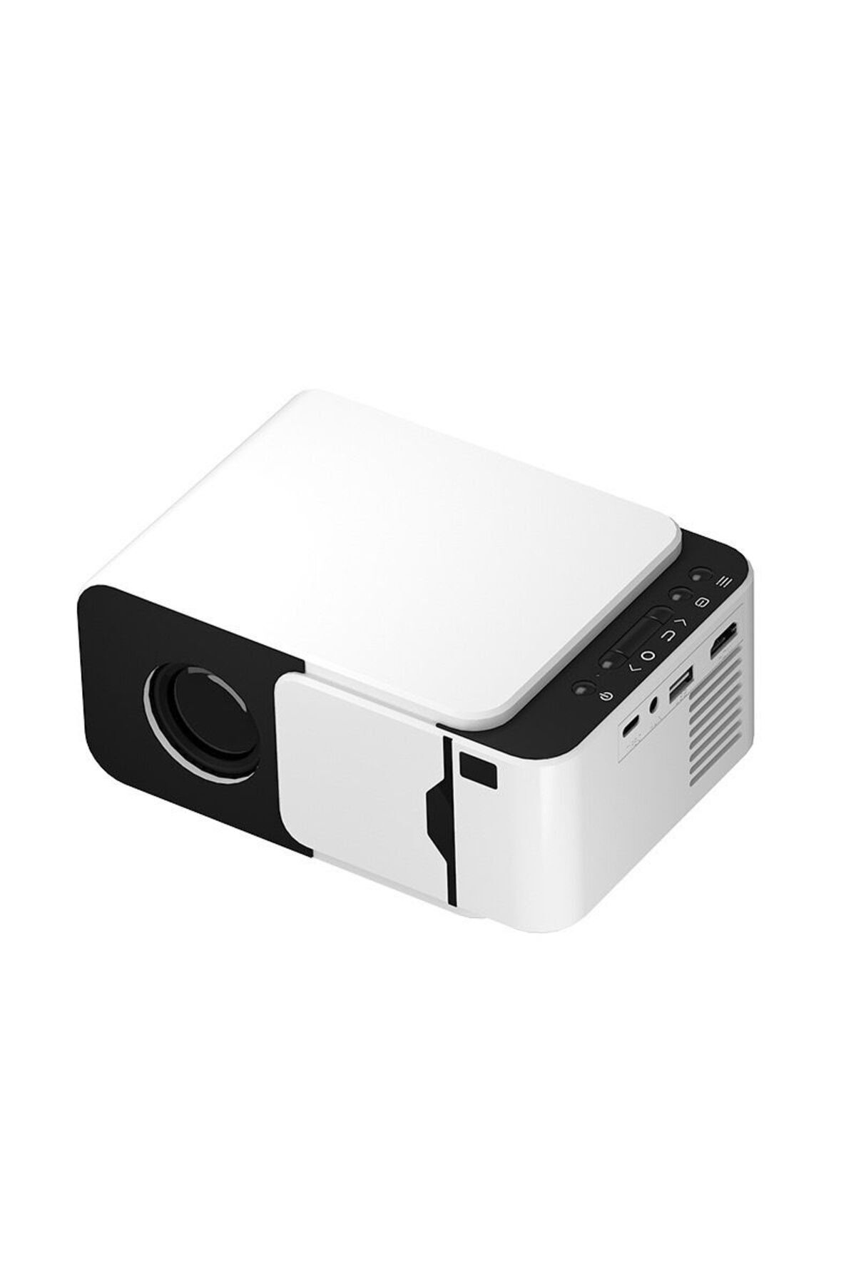 ATOUR-ATOUR Portable Projector with HD and Built-in Sound Supports HDMI, USB, Bluetooth and Wi-Fi 3