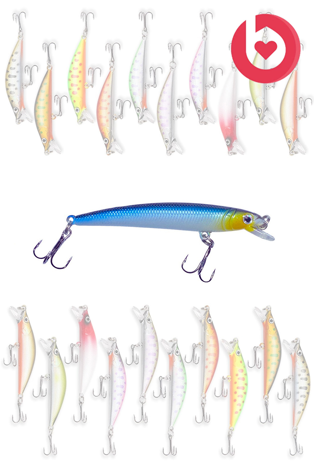 7,5 cm 4,5 g Rapala Fish Bait Behind Lead Fishing Line Bait Set Carbon Steel Needle 5 Colors