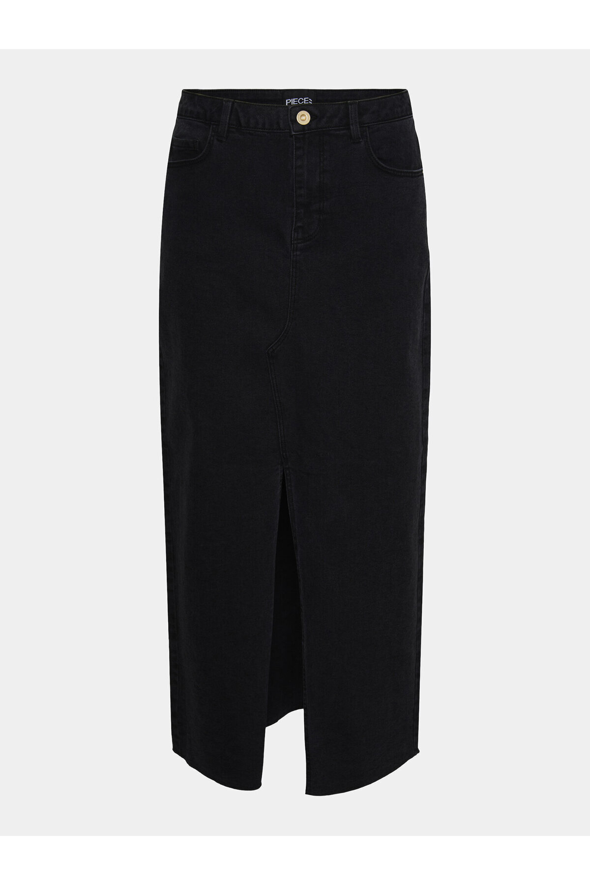 PIECES-Women's Denim Skirt 17150234 Black 1