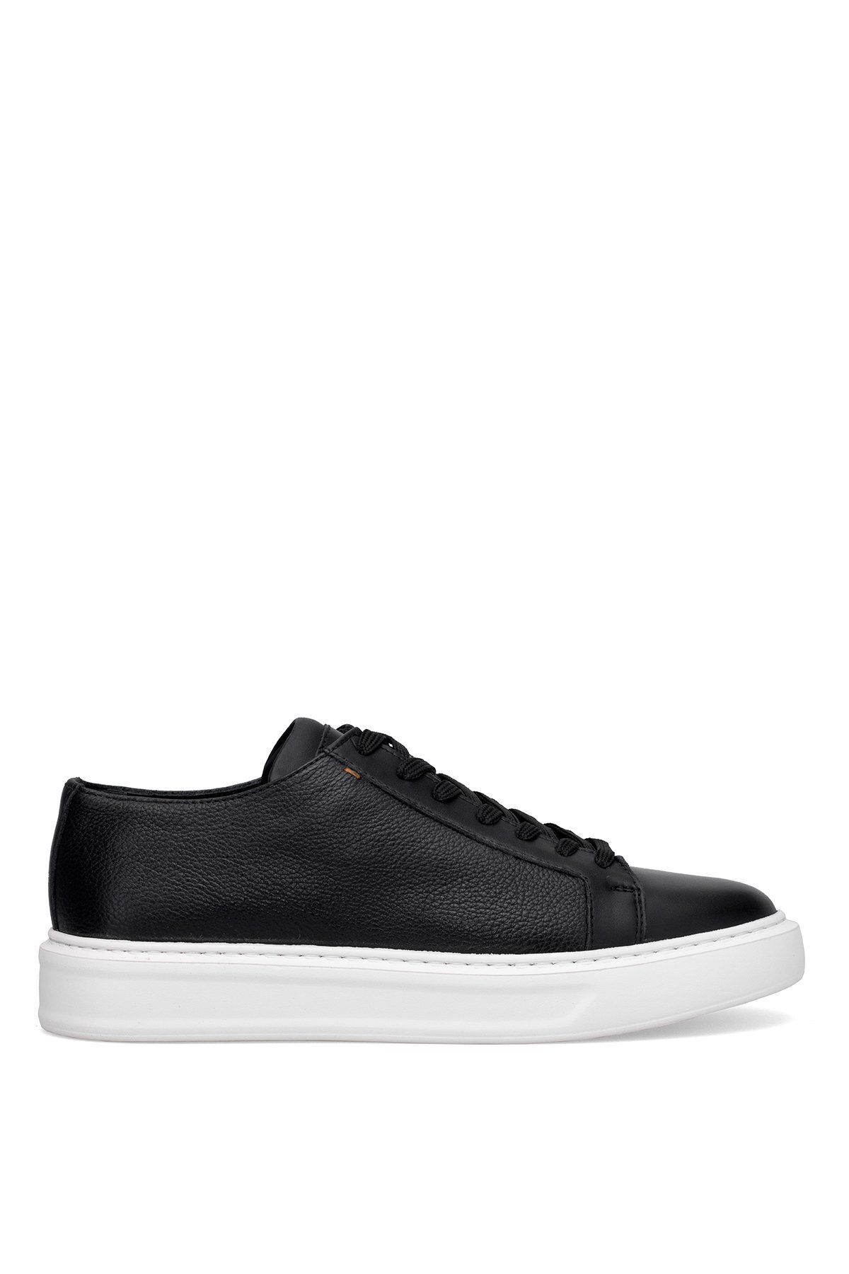 MARCOMEN 152-17494 Erkek Hakiki Deri Klasik Sneaker Siyah