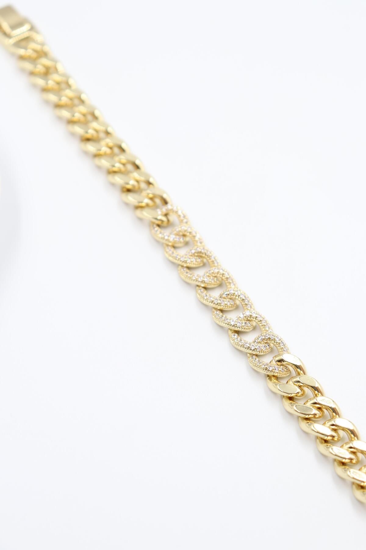 BY CANSU ACCESSORİES Nunzia Gold Bileklik (14k)