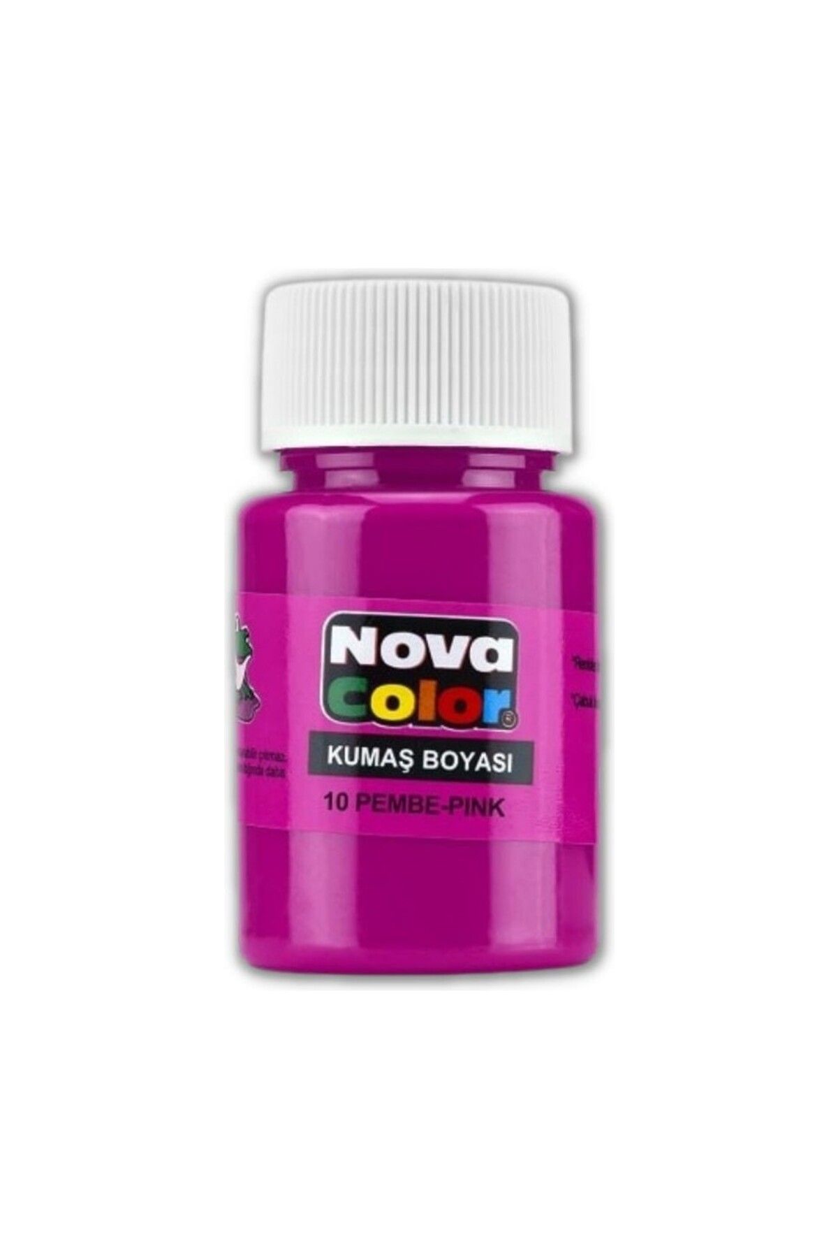 Nova Color Kumaş boyası, canlı renkler, solmaz, tişört, çanta, tekstil boyası-Pembe Renk 30ml-1 Adet