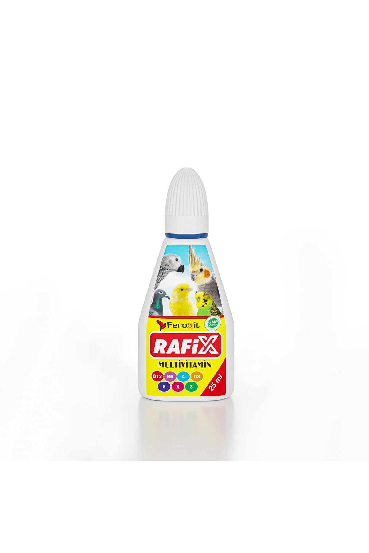 FEROXİT Kuşlar Için Multi Vitamin Ve Kuş Vitamini , Muhabbet Kuşu , Papağan.Güvercin Ve Kanarya 25 ml