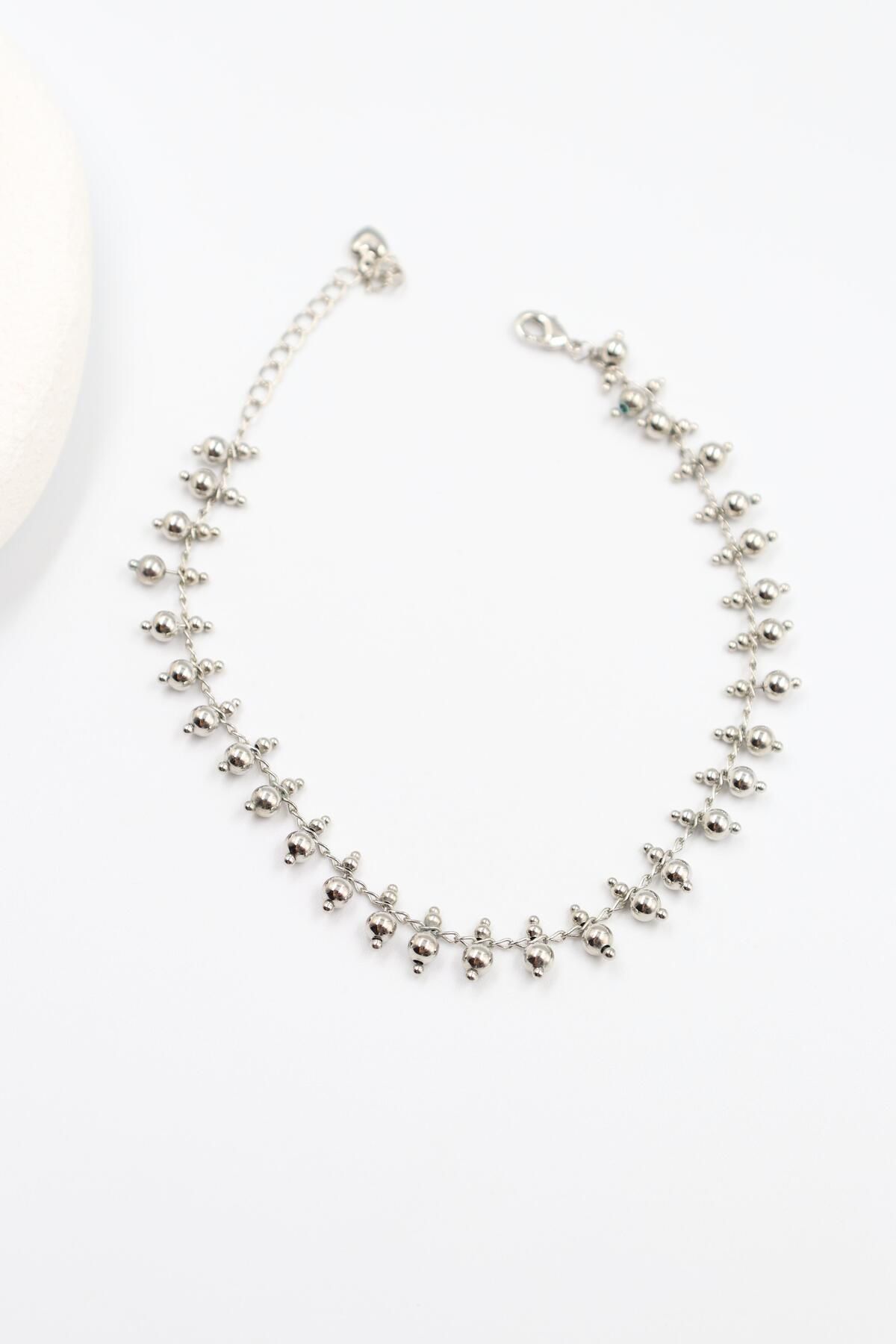 BY CANSU ACCESSORİES Lacrima Silver Halhal
