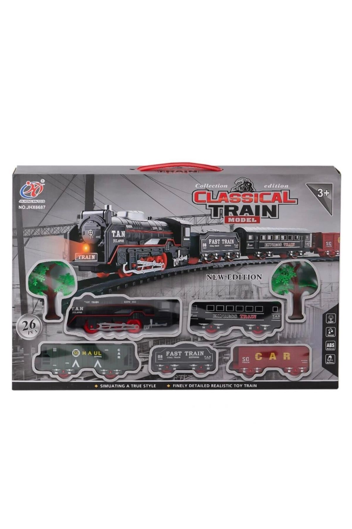 Eng Nessiworld JHX6687 Sesli Işıklı Tren 26 Parça