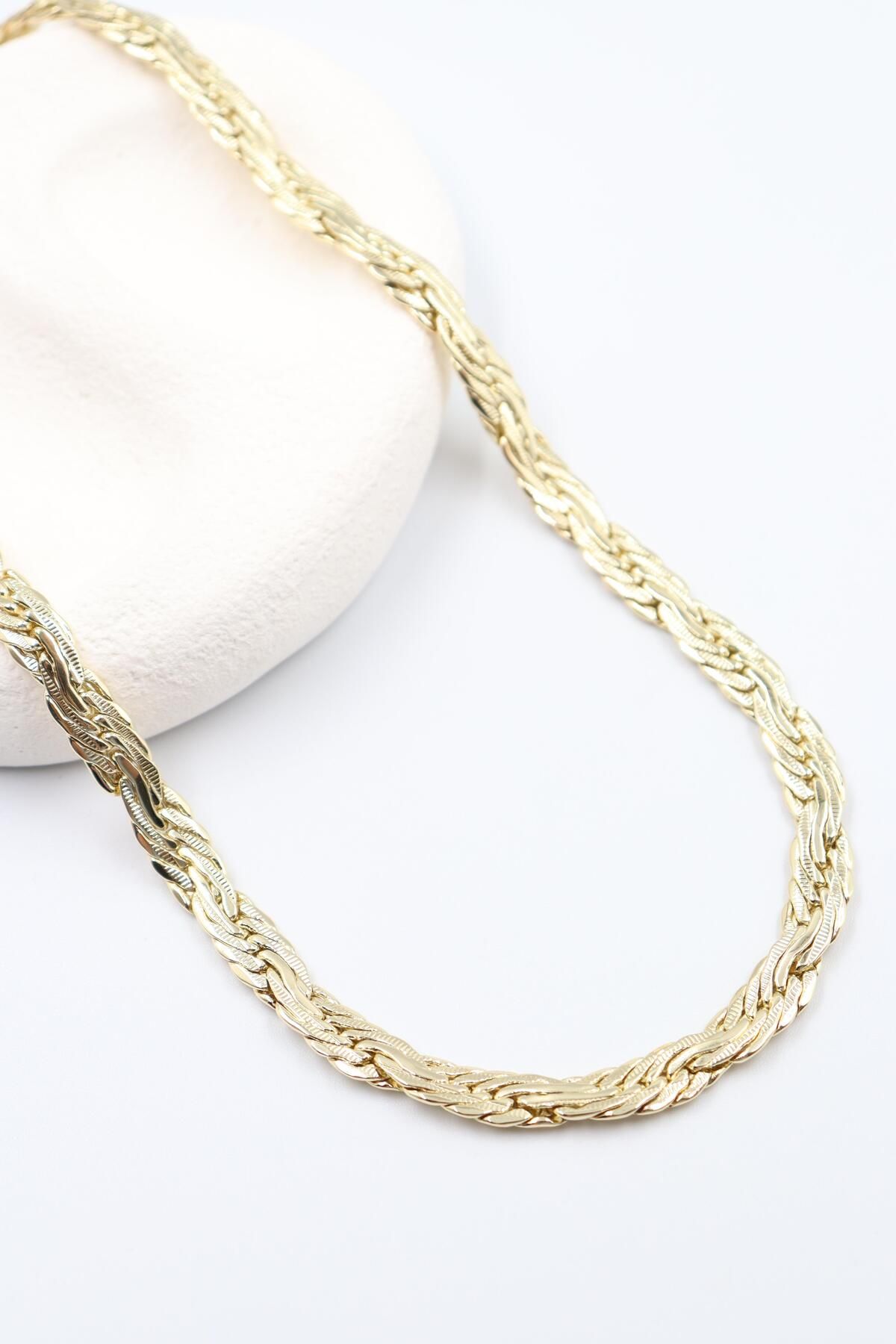 BY CANSU ACCESSORİES Jacqueline Gold Kolye (14k)