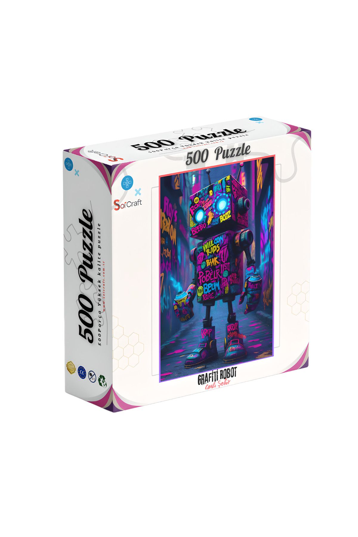 Soi Craft 500 Parça Puzzle Grafiti Robot