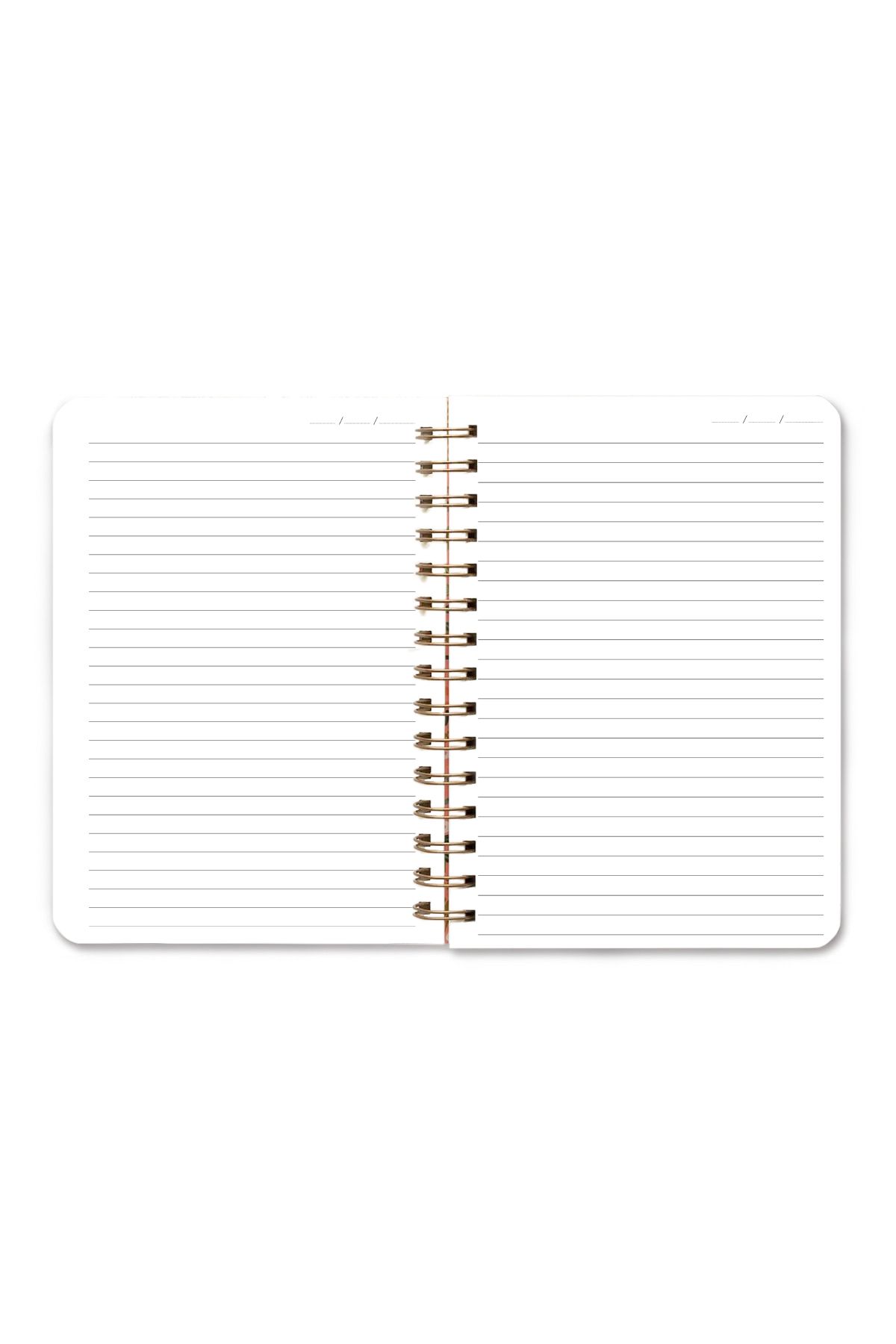Crow Notebook-A5 15X21 cm Elastic Spiral Hard Cover Undated Lined Notepad with Cat 3