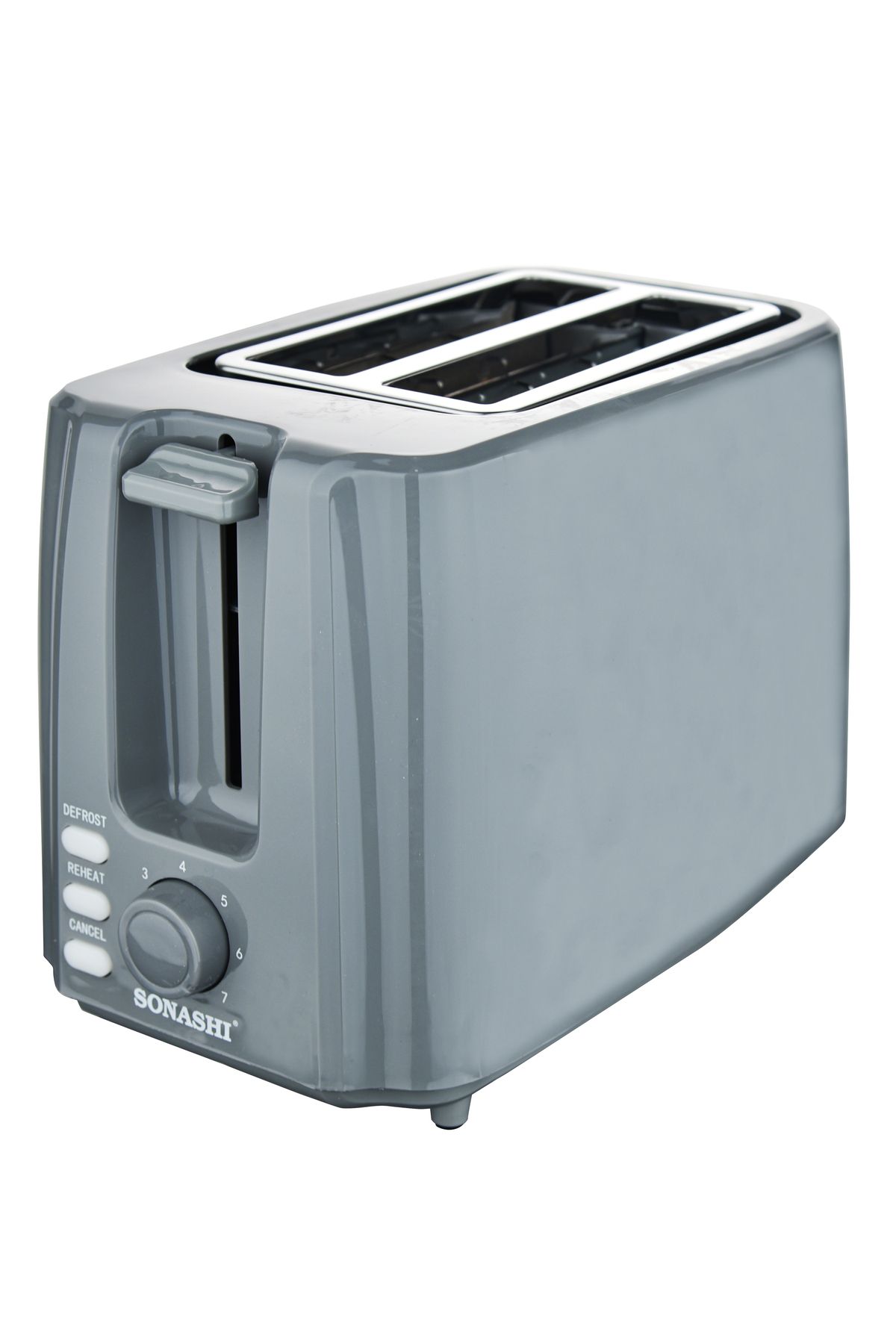 sonashi-2 Slice Bread Toaster - Adjustable 7 Browning Control with Slide Out Crumb Tray | Defrost, Reheat an 5