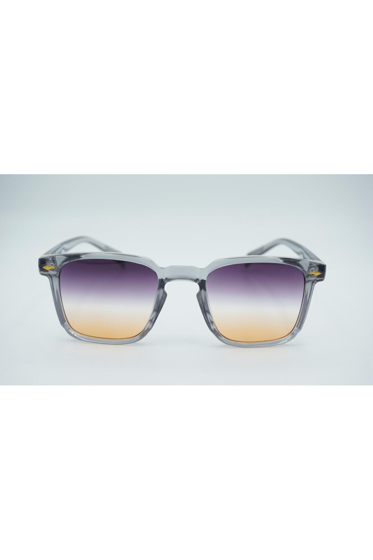 By Ella Eyes Unisex Güneş Gözlüğü Kare Gri Çerçeve Degrade Cam