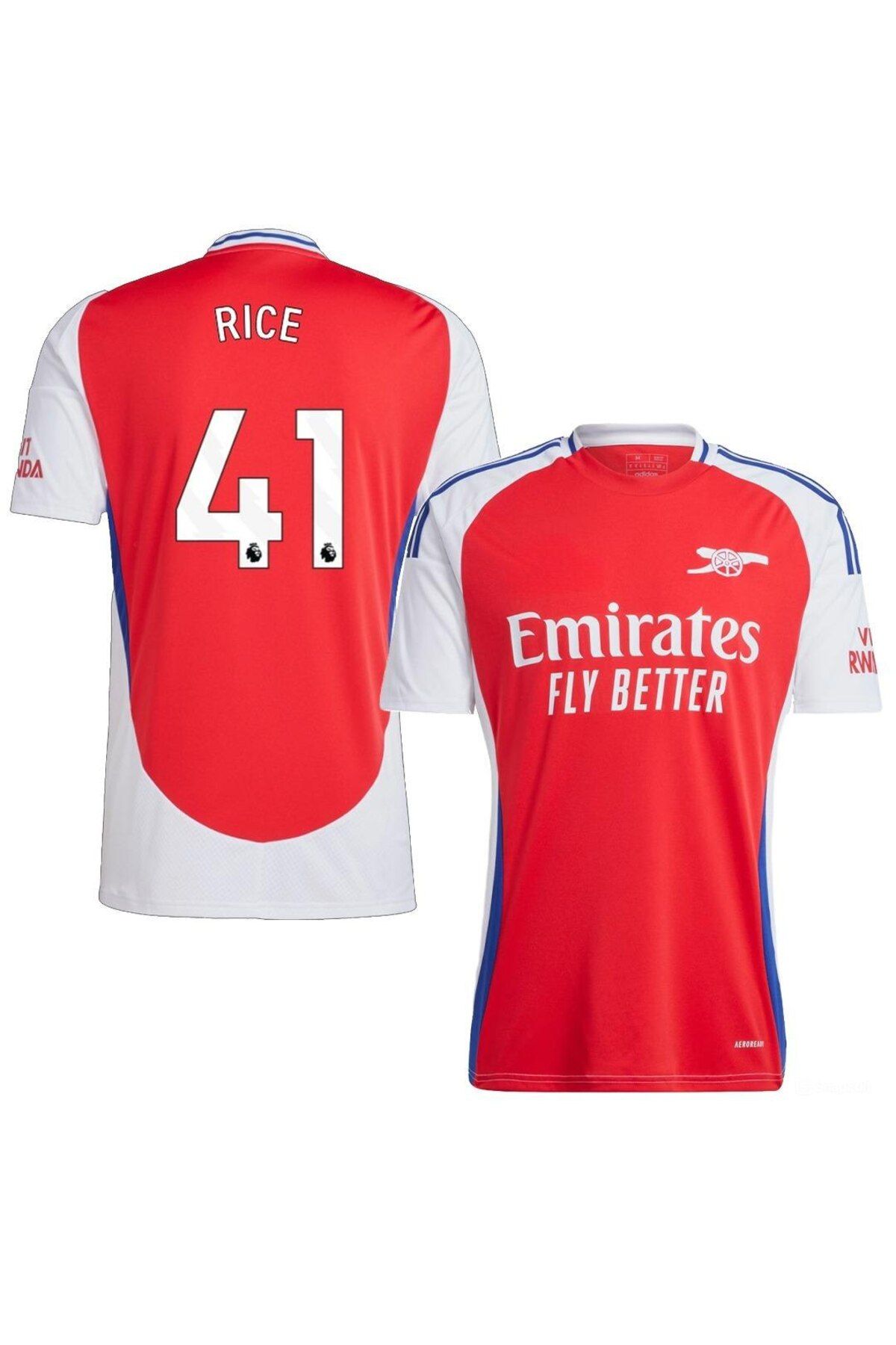Alaturka Mix 2024/25 Arsenal Declan Rice İç Saha Kırmızı Forması