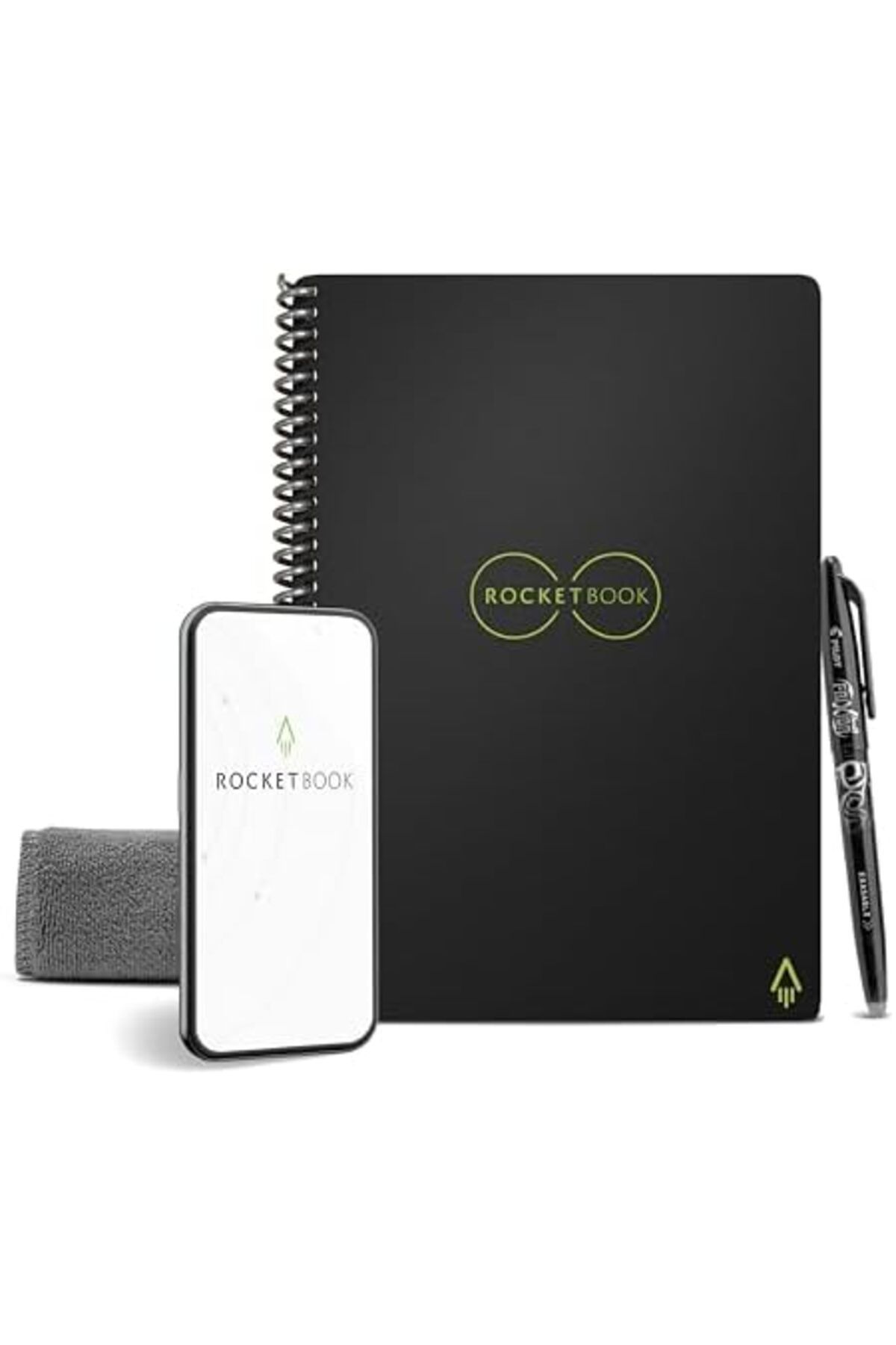 Rocketbook-Smart Reusable Notebook - Dot-Grid Eco-Friendly Notebook With 1 Pilot Frixion Pen & 1 Mic 2