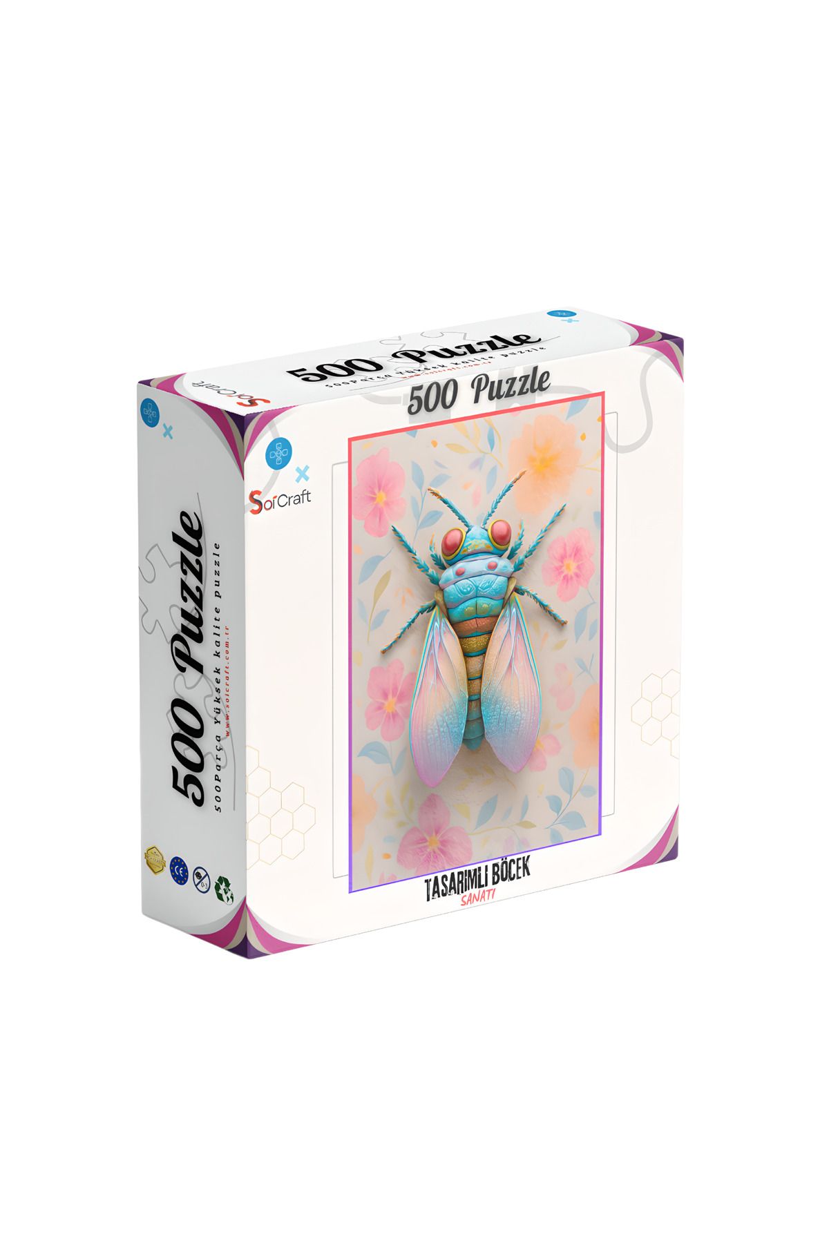 Soi Craft 500 Parça Puzzle Sanatsal Böcek