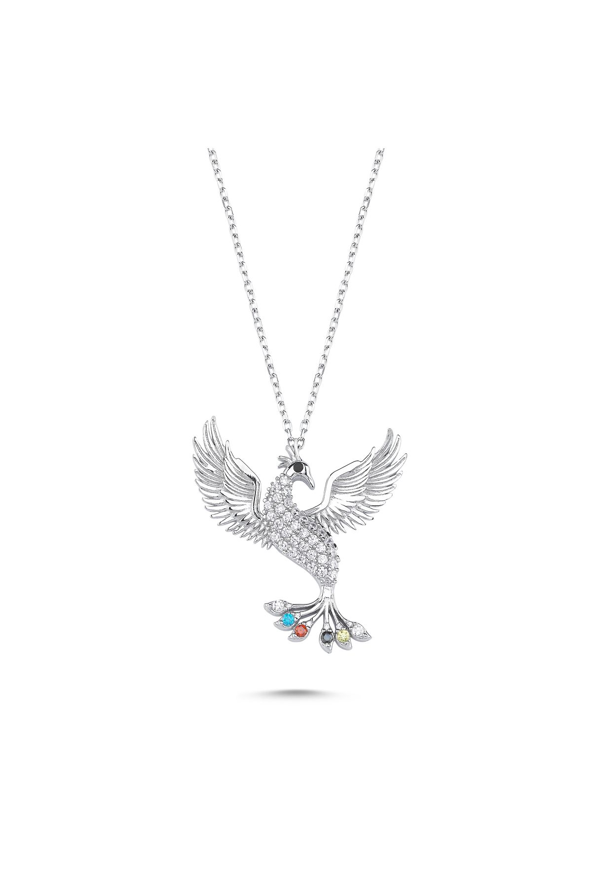 ASEL SILVER Anka Kuşu Gümüş Kolye