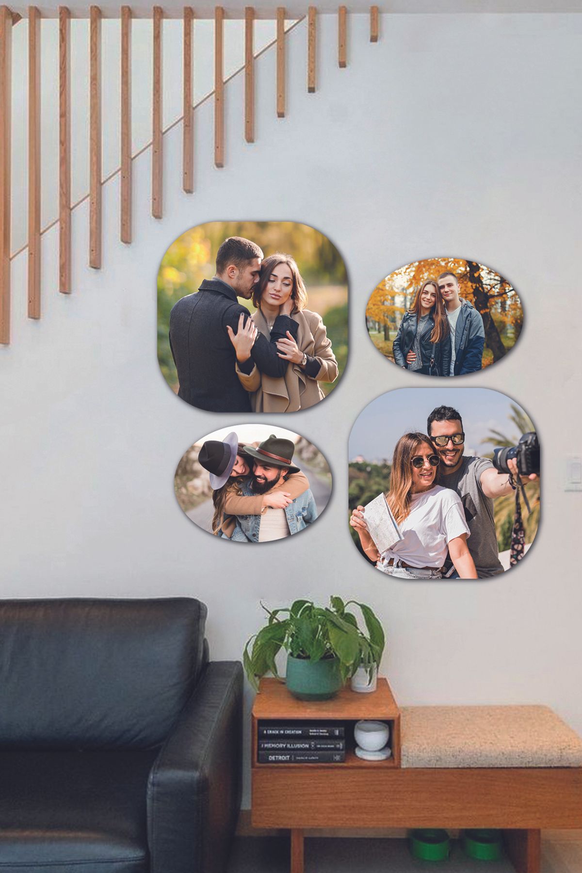 Fotomcity 4 Parçalı Dekoratif MDF Tablo Seti