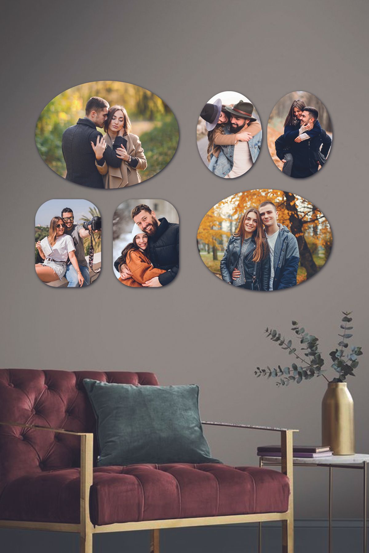 Fotomcity 6 Parçalı Dekoratif MDF Tablo Seti