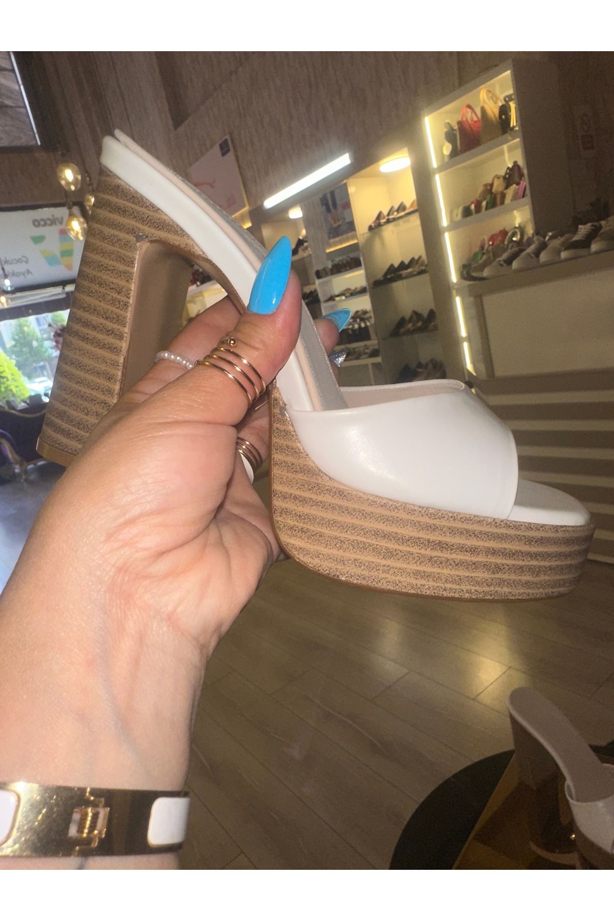 purple shoes Platformlu yüksek topuklu terlik