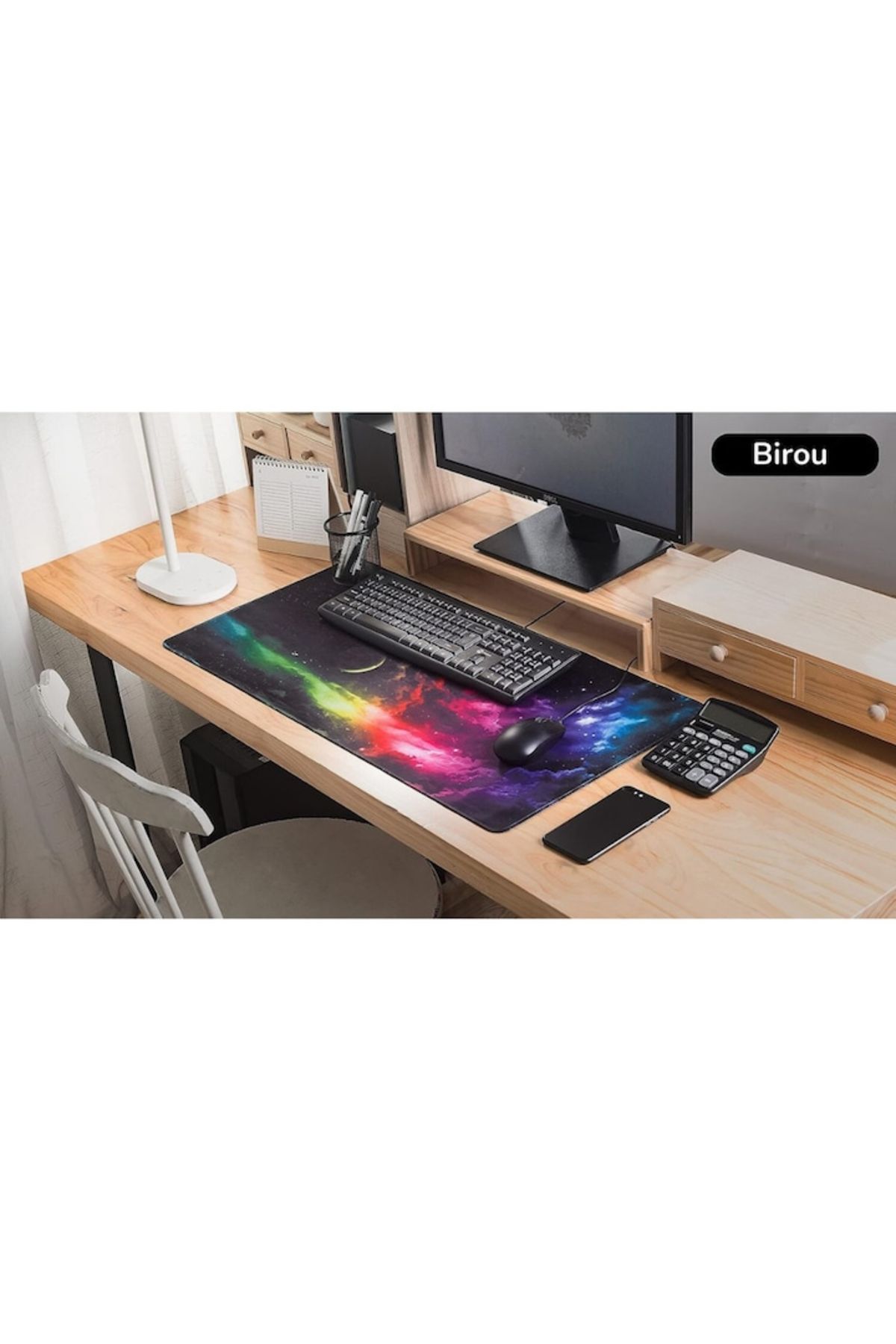 varioshop-VarioShop® gaming mousepad, cosmos model, made of flexible, non-stick material, r 6