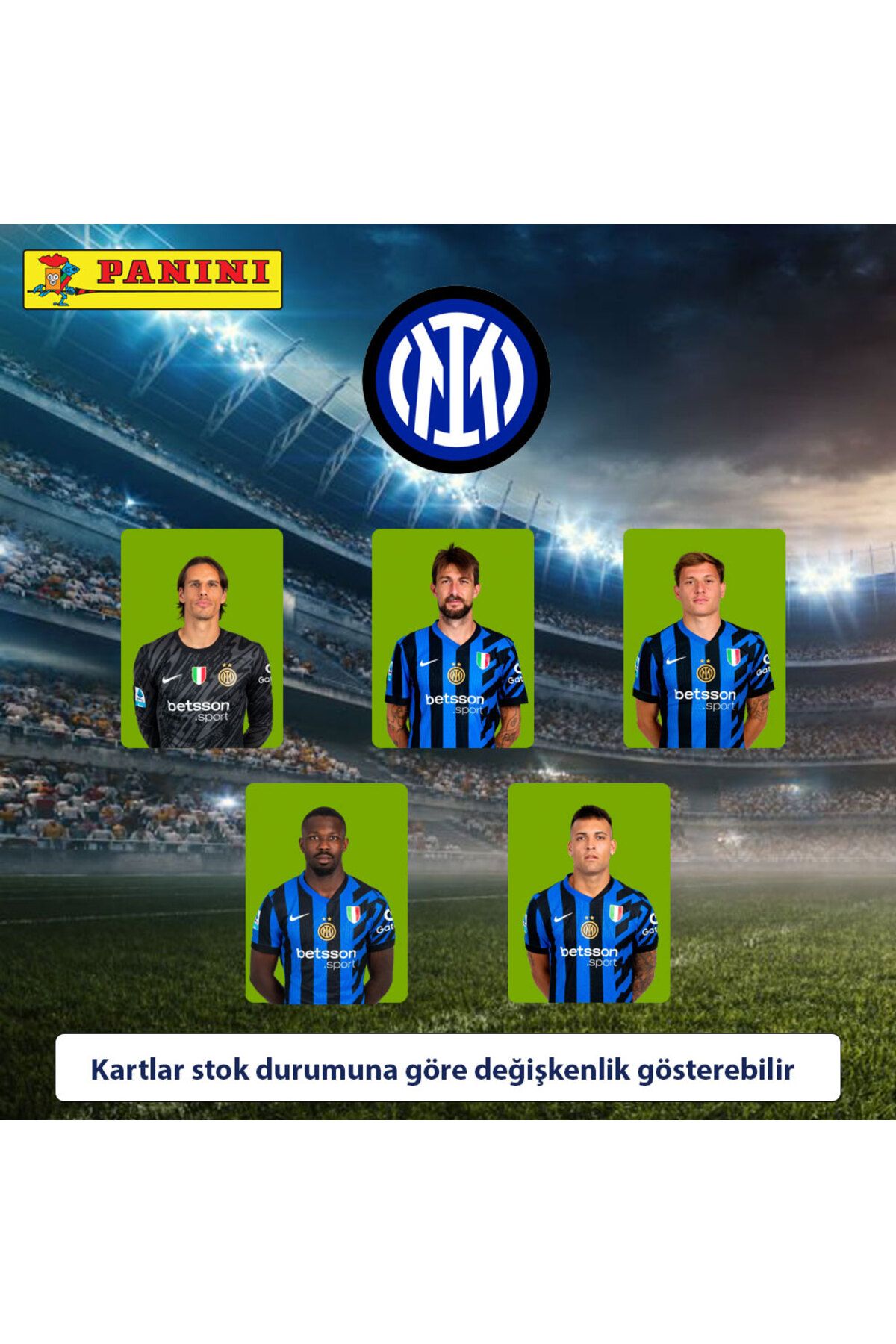 Panini FIFA 365 - 5 Adet Inter Milan Oyuncu Kartı