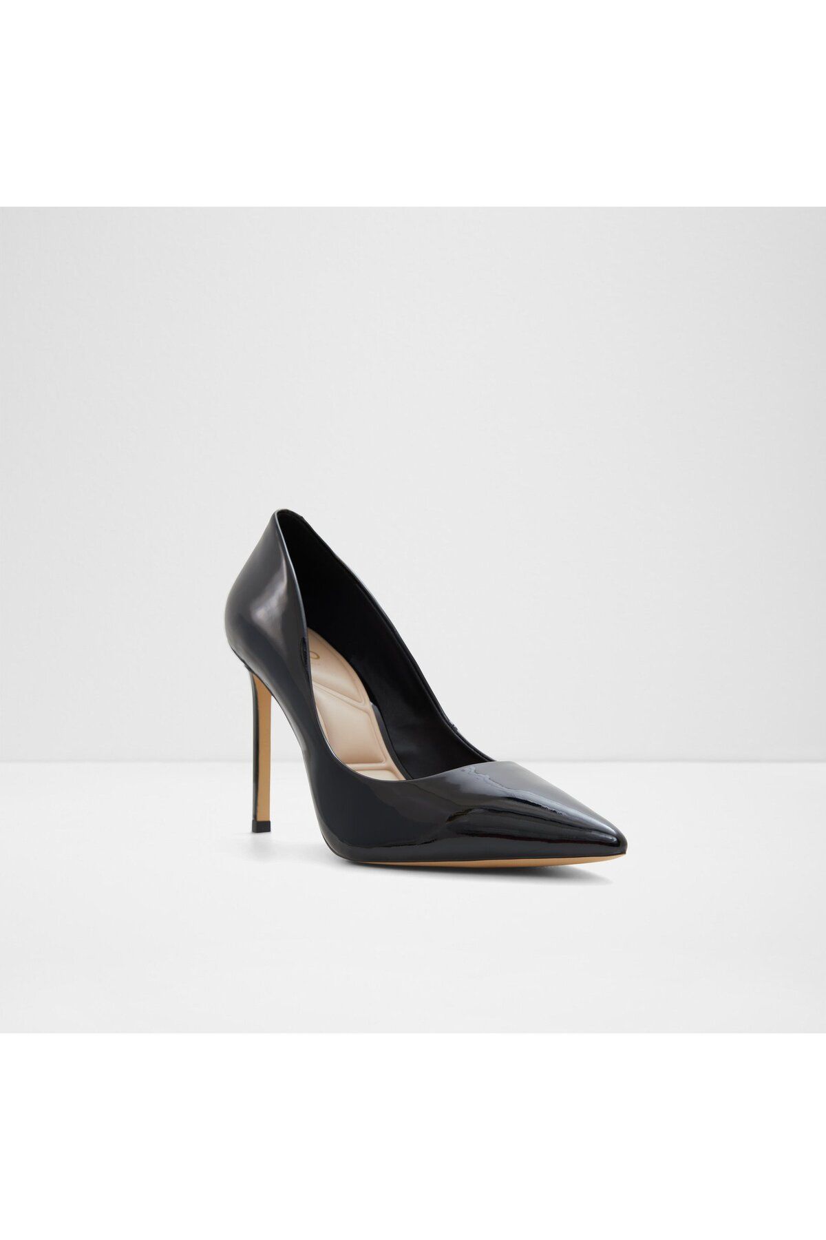 Aldo-Stessy2.0 - Pantofi cu toc subțire, negru, din piele artificială, fără șireturi 4