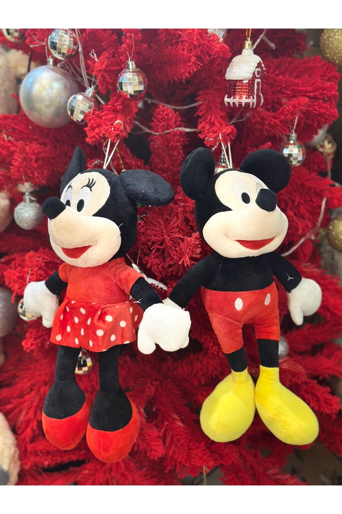 happystoretr Mickey Mını Mouse Peluş 30 Cm Ikili Peluş Hediyelik Peluş Modeller
