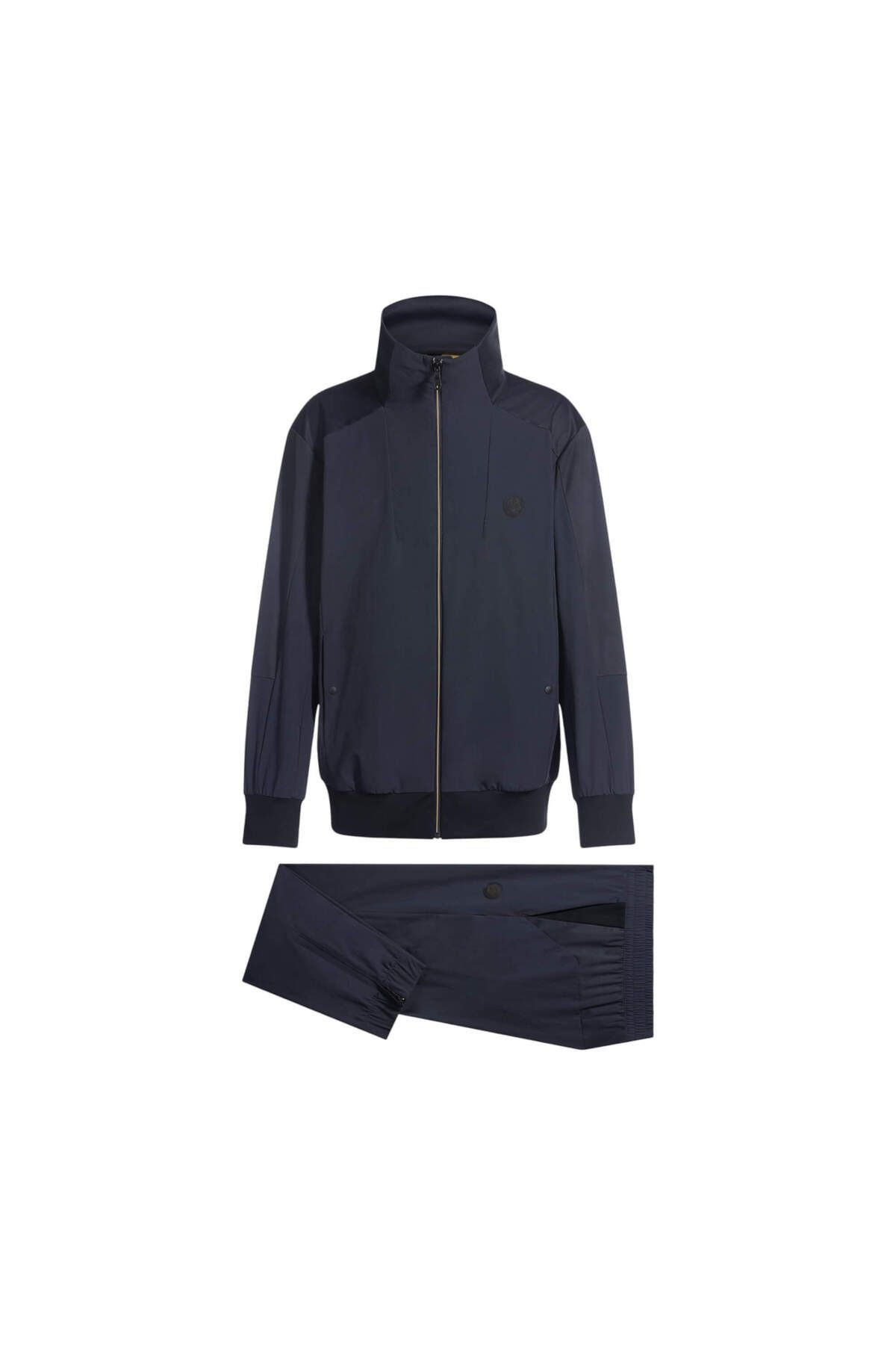 ست گرمکن مردانه ZIPPER FIT معمولی مناسب آستین بلند ROD COLLAR NAVY SETSUIT مجموعه 50531912 402 BOSS