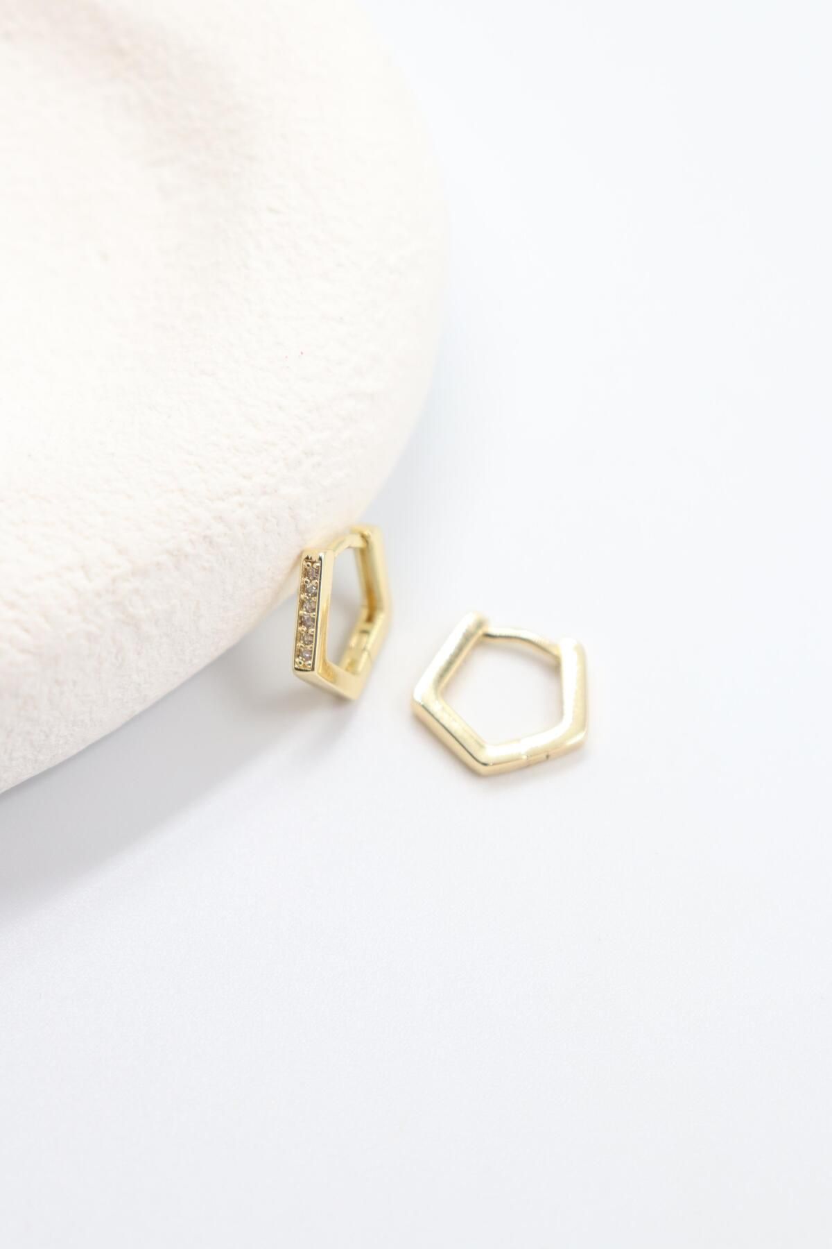 BY CANSU ACCESSORİES Giulia Gold Küpe (14k)